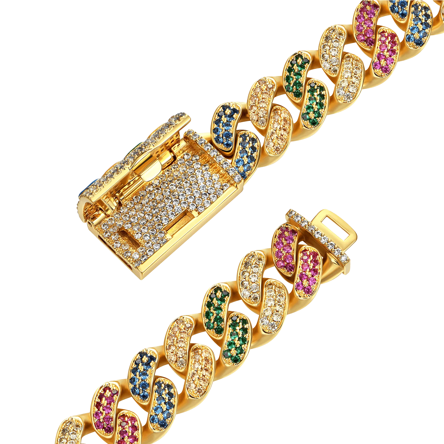 APORRO X COOGI Beating Cuban Bracelet - 12mm - Image 3