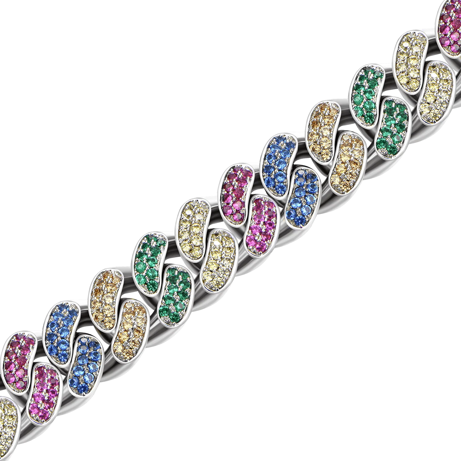 APORRO X COOGI Beating Cuban Bracelet - 12mm - Image 6