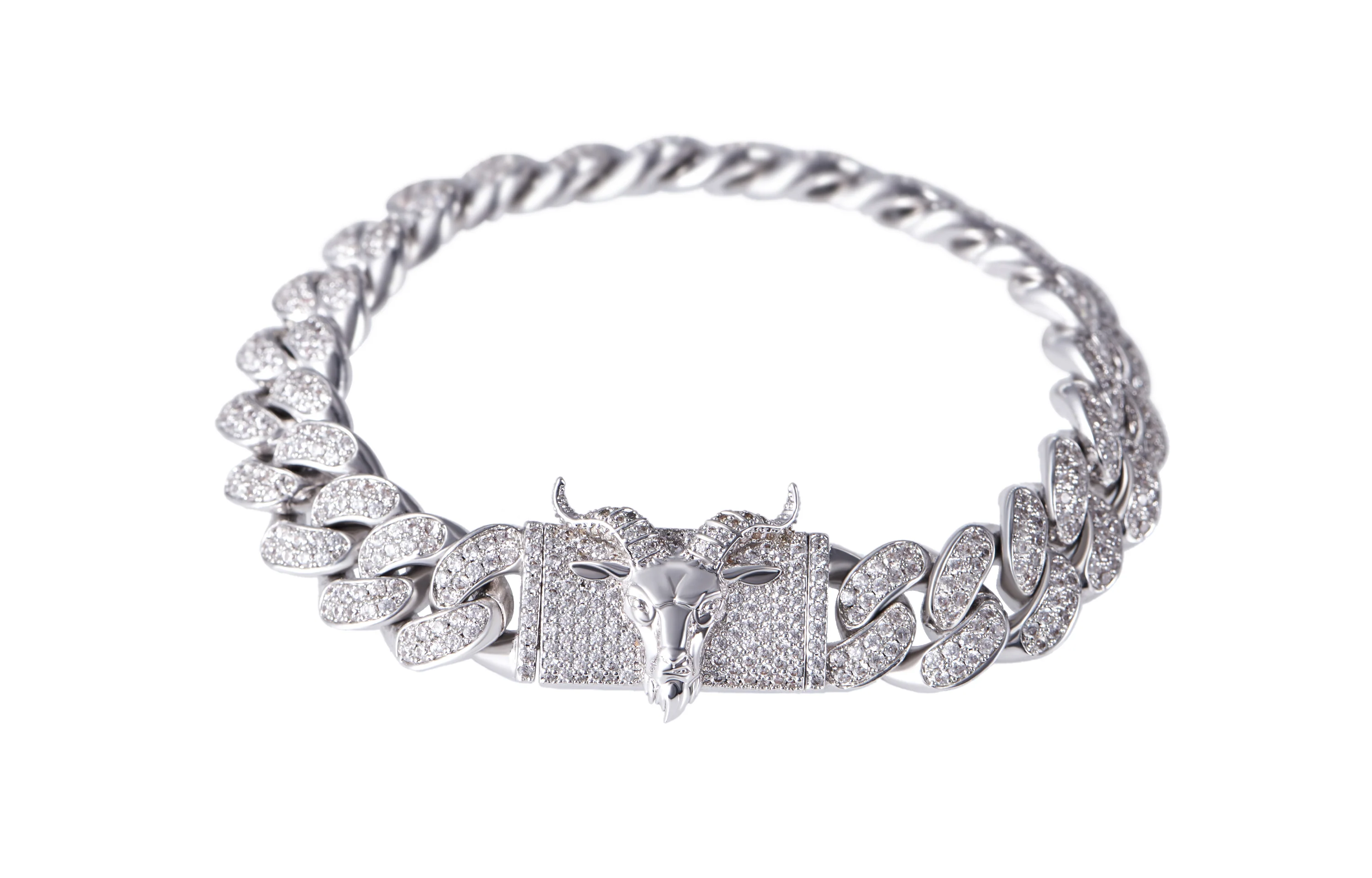 12mm G.O.A.T Box Clasp Cuban Link Bracelet - Image 6