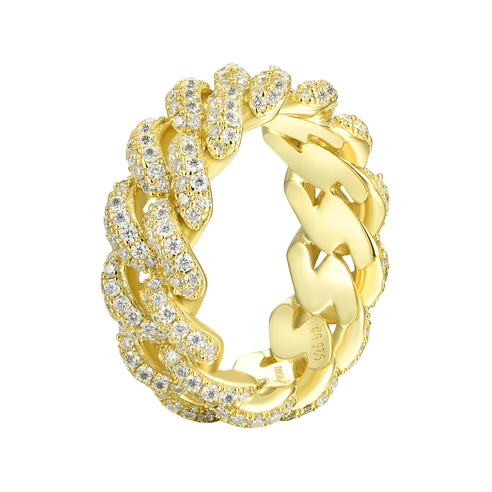 Prong Cuban Chain & Bracelet & Cuban Ring Gift Set - Image 9