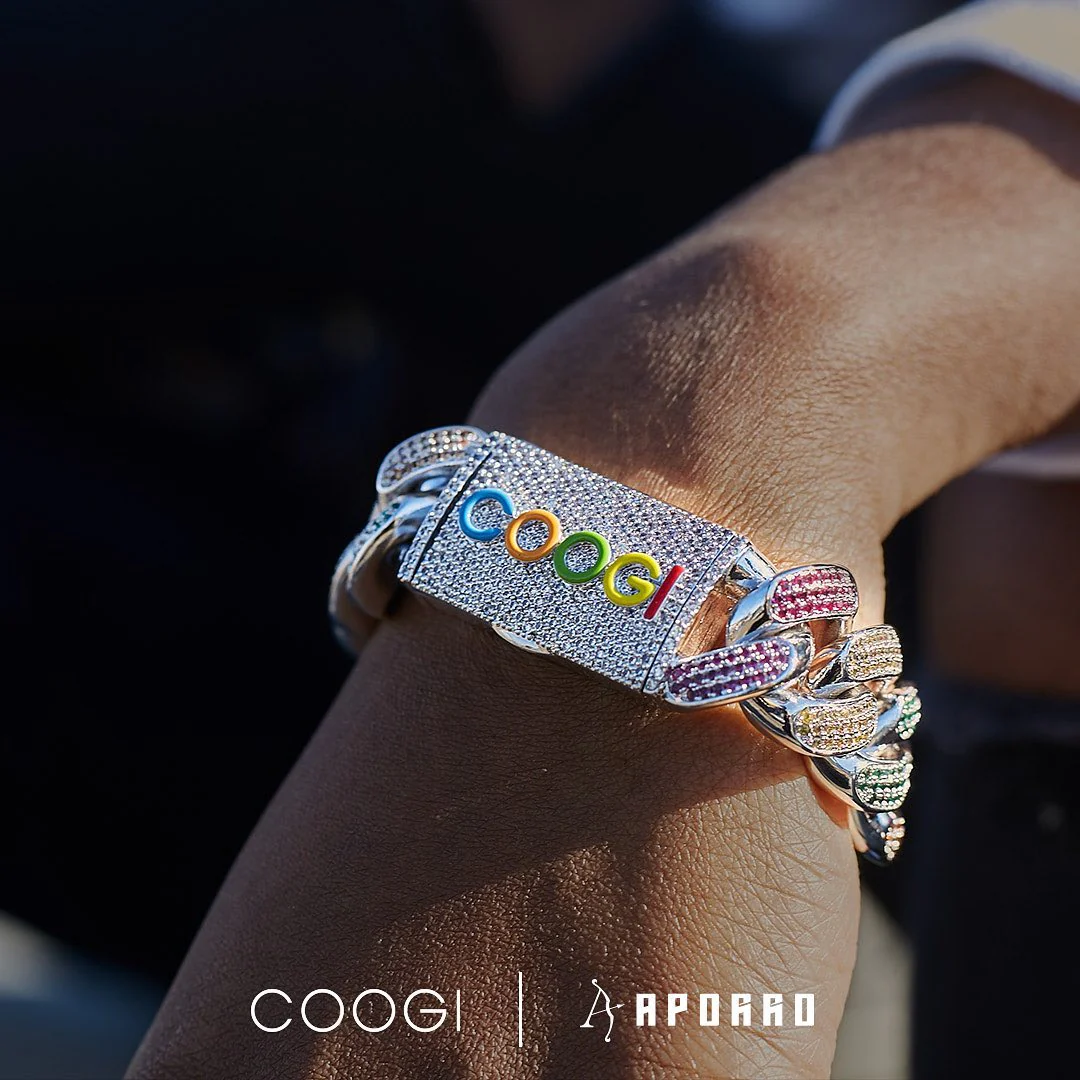 APORRO X COOGI Beating Cuban Bracelet - 19mm - Image 2