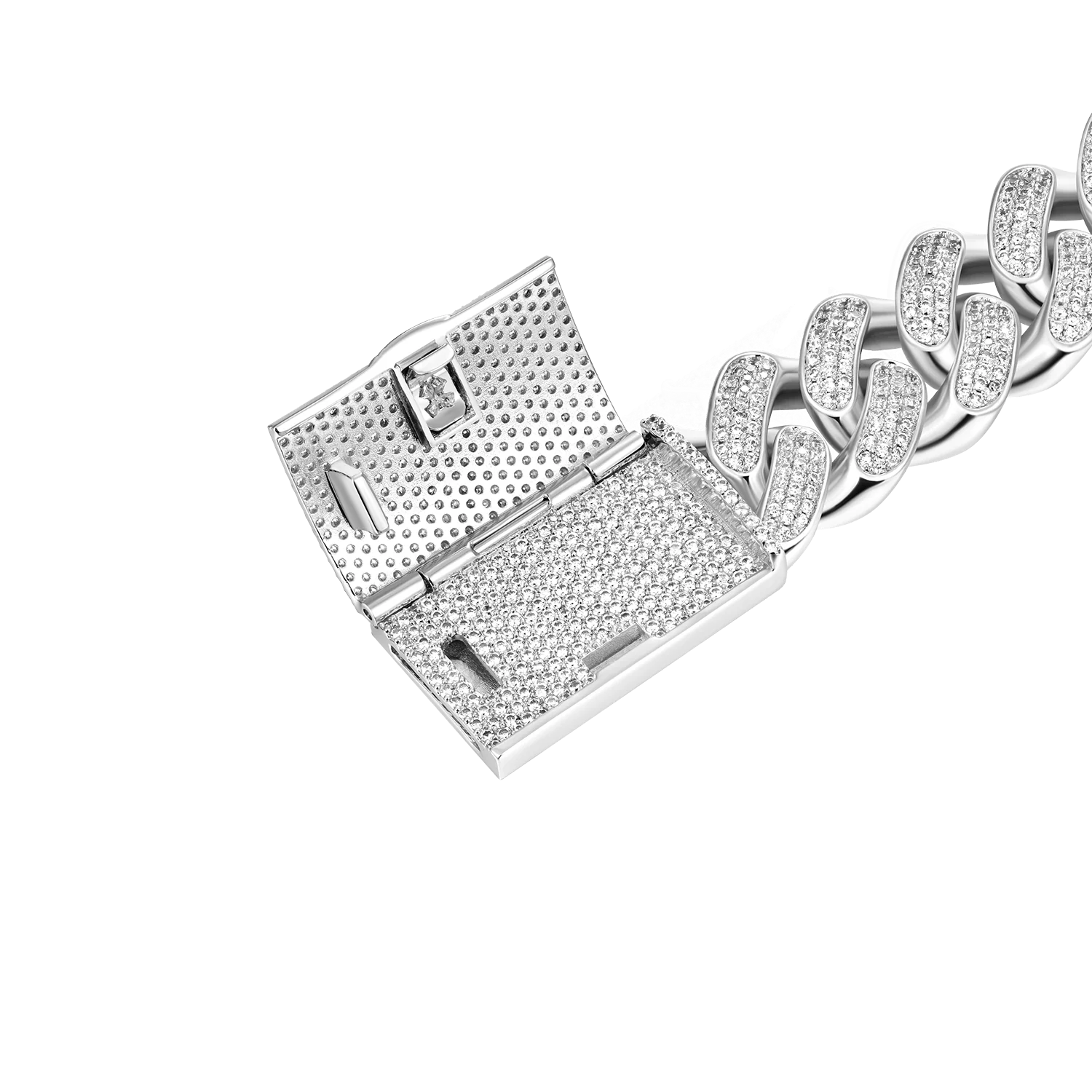 Aporro A® Box Clasp Cuban Link Bracelet - 19mm - Image 8