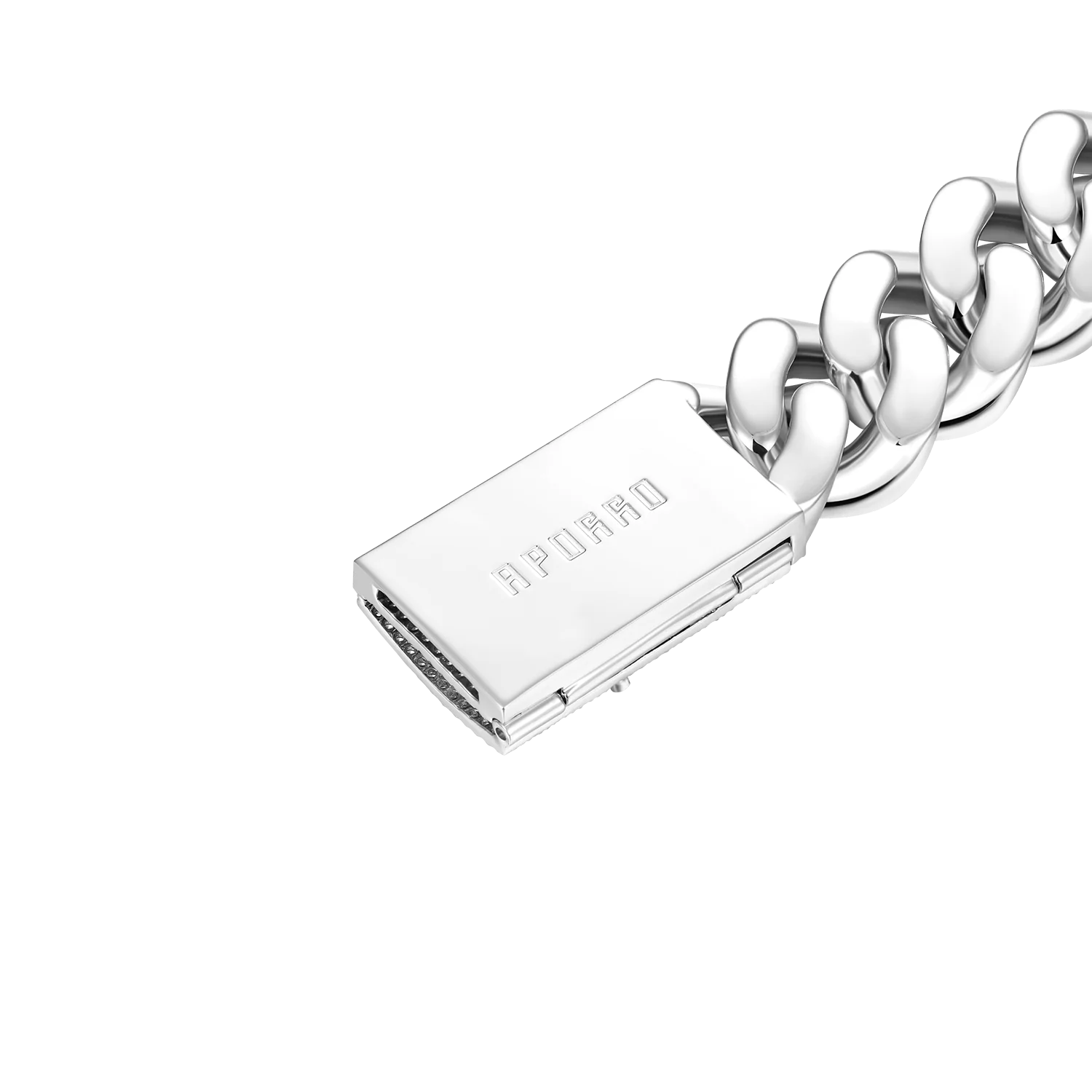 Aporro A® Box Clasp Cuban Link Bracelet - 19mm - Image 9