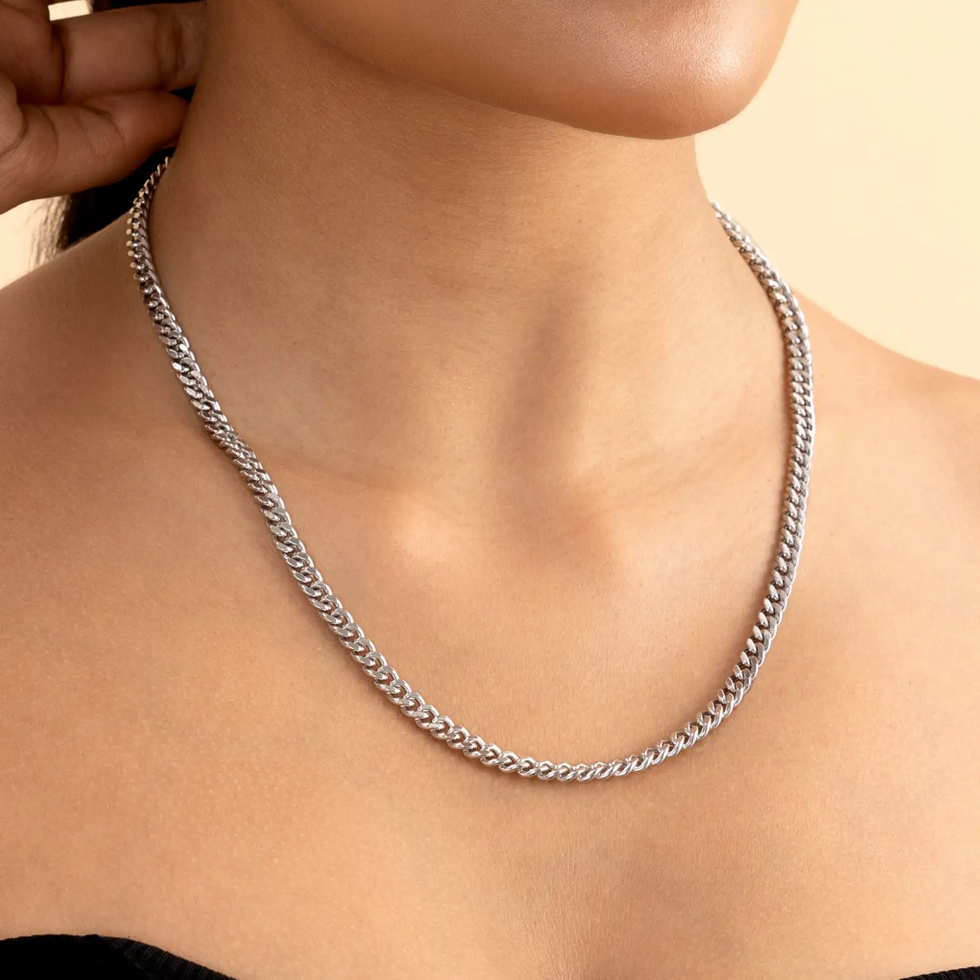 3.5mm Brass Miami Cuban Curb Chain - Image 3