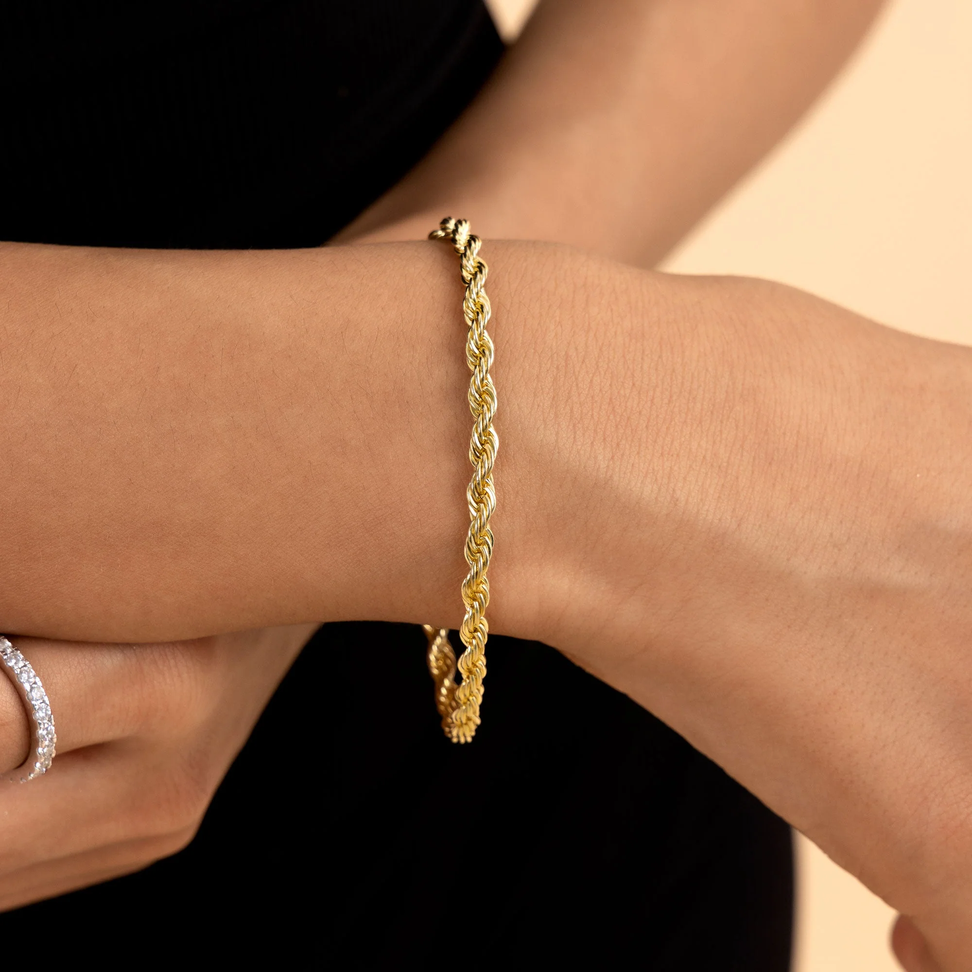 Rope Bracelet - Yellow Gold - Image 3