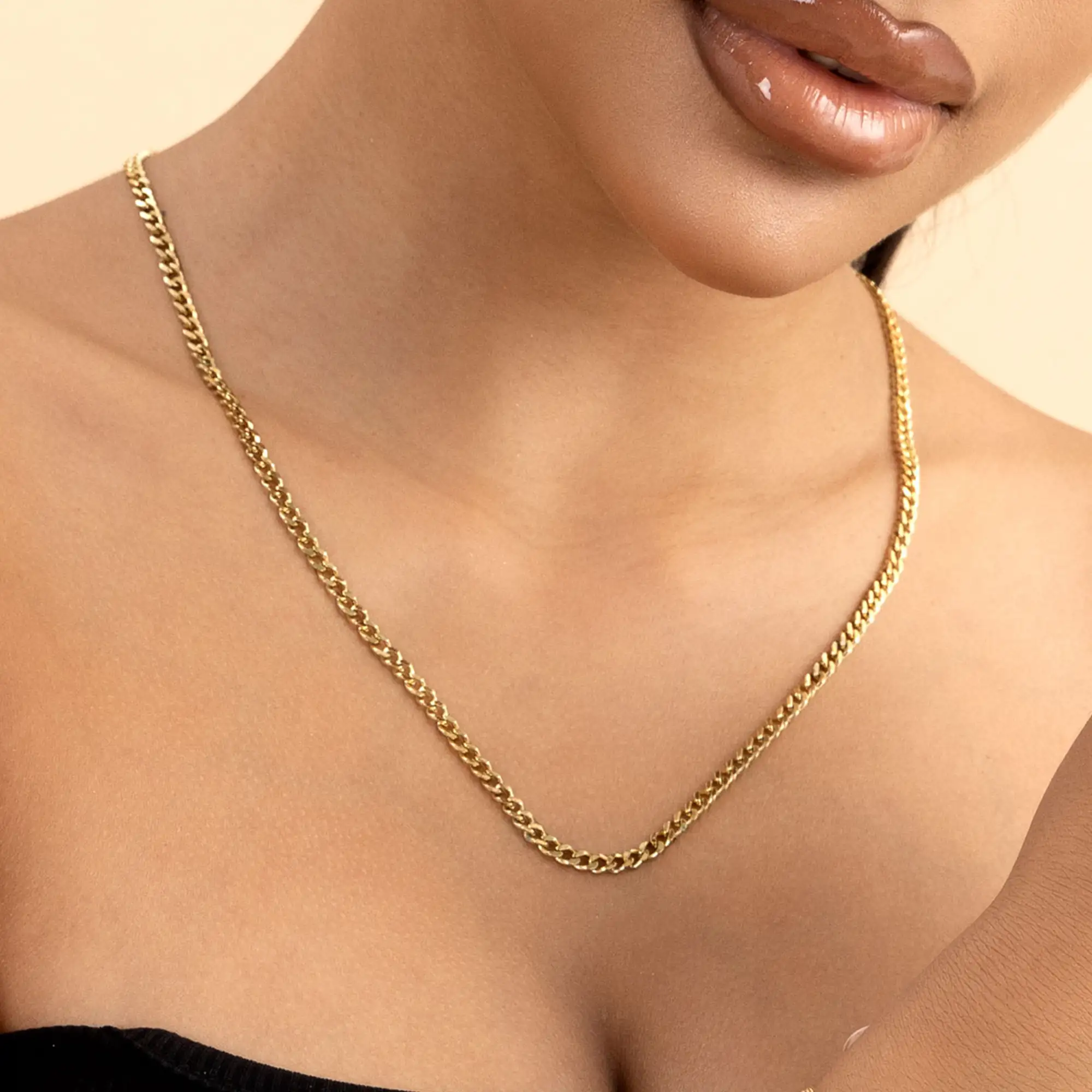 Miami Micro Cuban Curb Chain - 3.5mm - Image 3