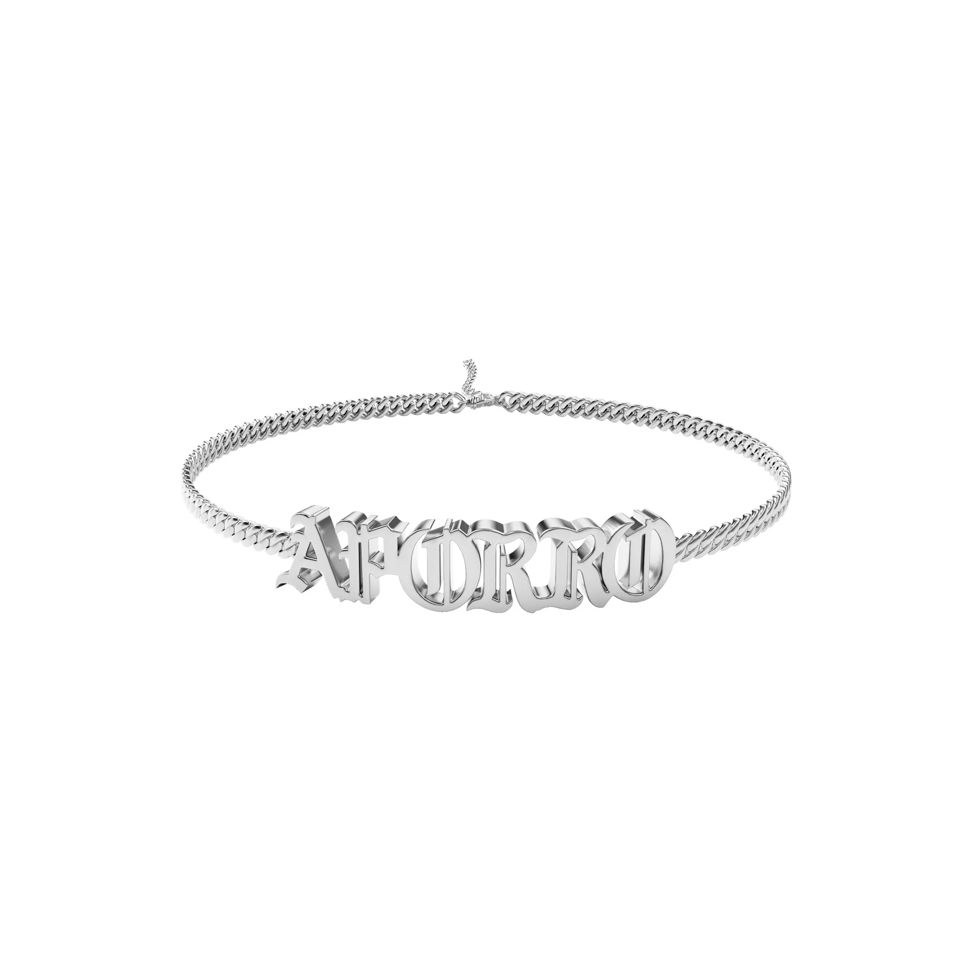 3mm Custom Miami Old English Letter/Number Bracelet - Image 2