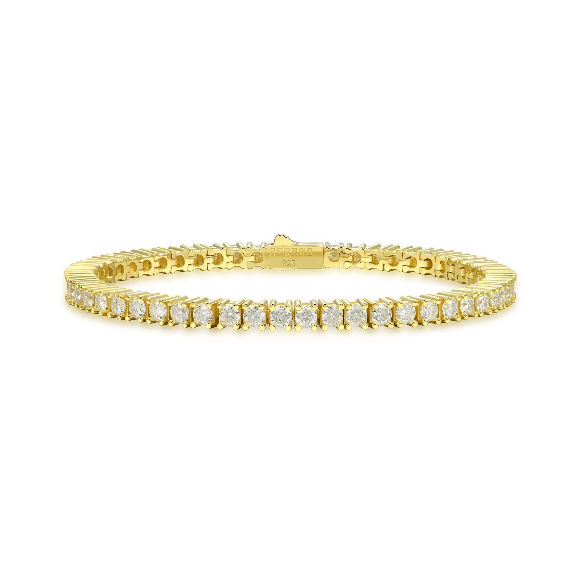Iced Tennis Bracelet - 3mm - Image 6