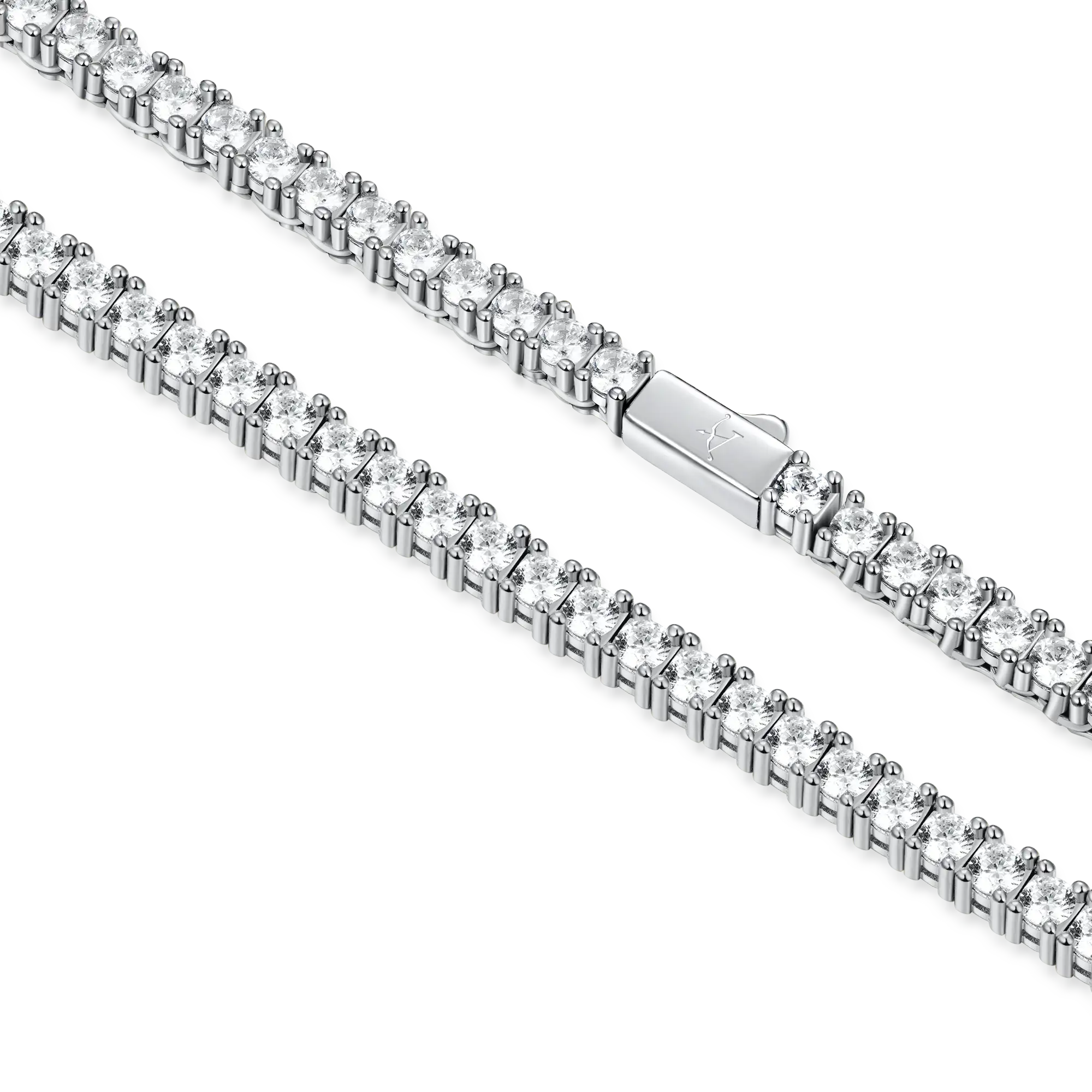 3mm Iced Tennis Chain and Bracelet Gift Set - Image 4