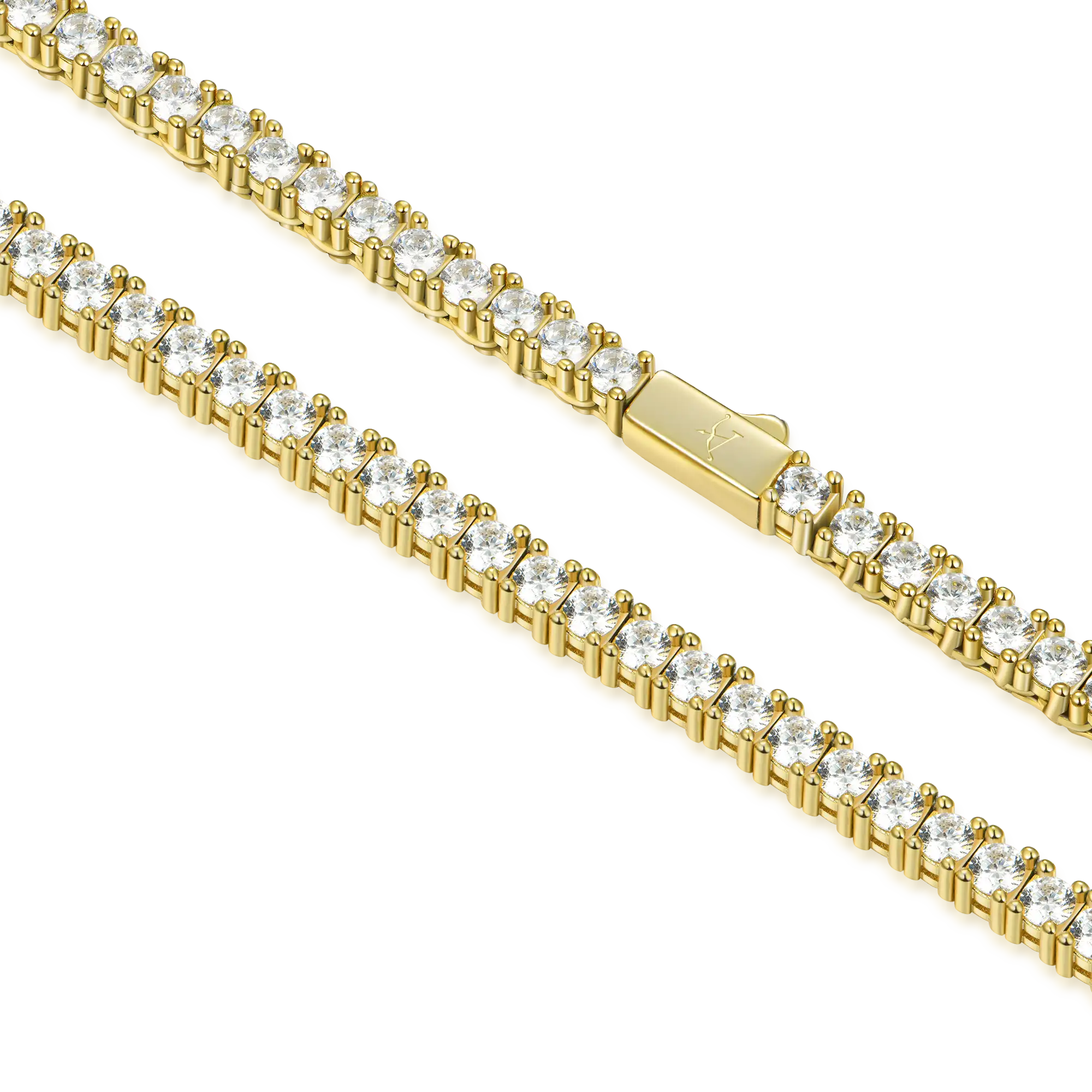 3mm Iced Tennis Chain and Bracelet Gift Set - Image 8