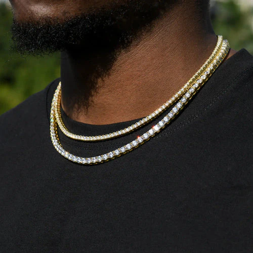 5mm Brass Iced Tennis Chain - Image 2