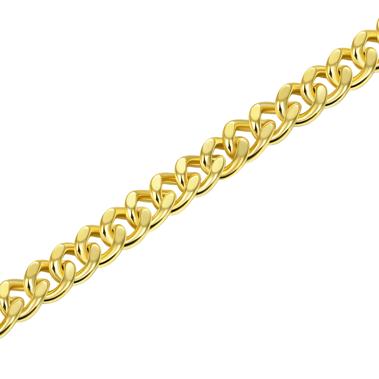 Yellow Gold Miami Micro Cuban Curb Bracelet - 5mm - Image 2