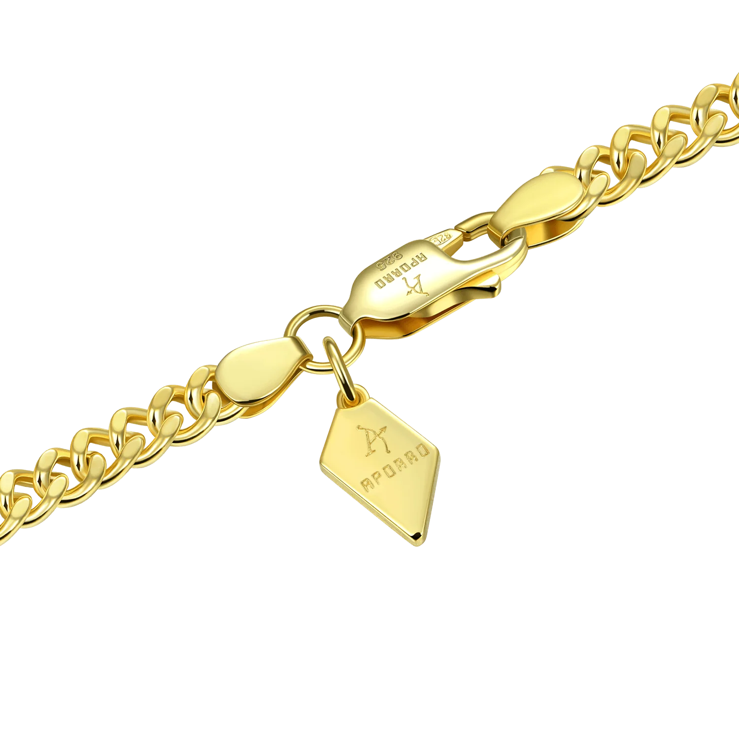 Yellow Gold Miami Micro Cuban Curb Bracelet - 5mm - Image 4