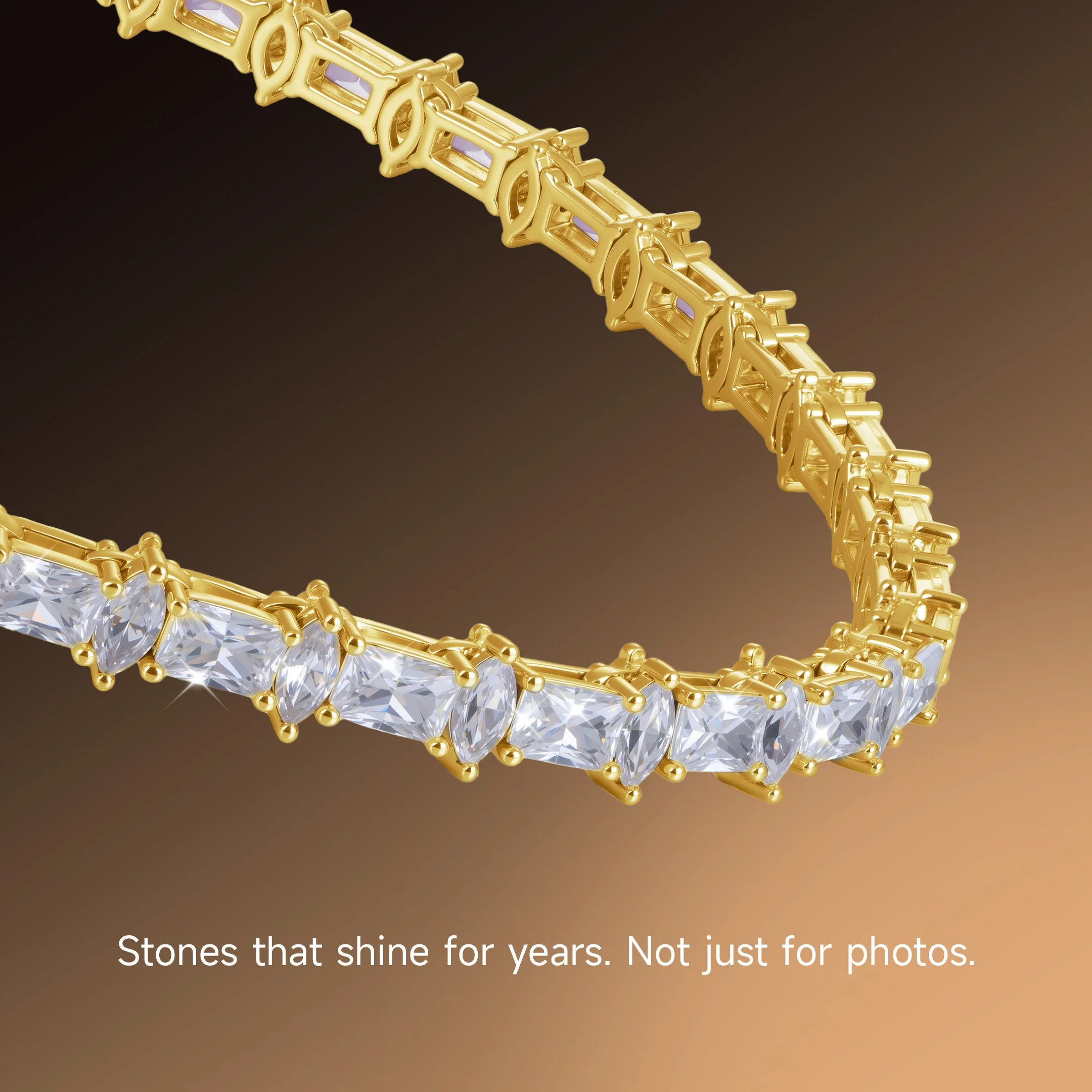 6mm Refined Luster Tennis Chain and Bracelet Gift Set - Image 9