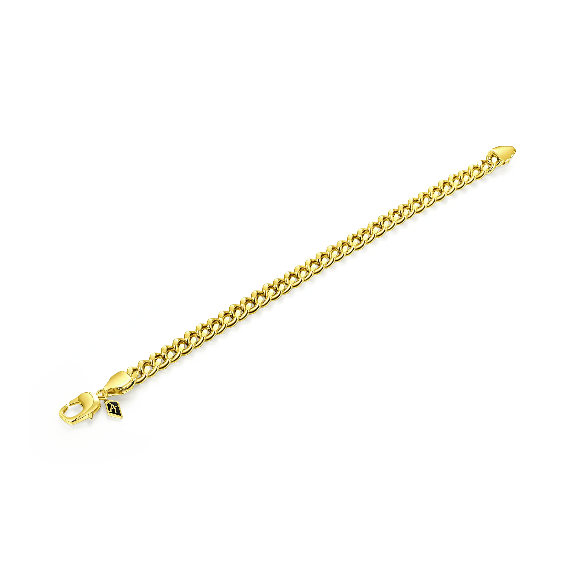 Miami Micro Cuban Curb Bracelet - Yellow Gold - Image 10