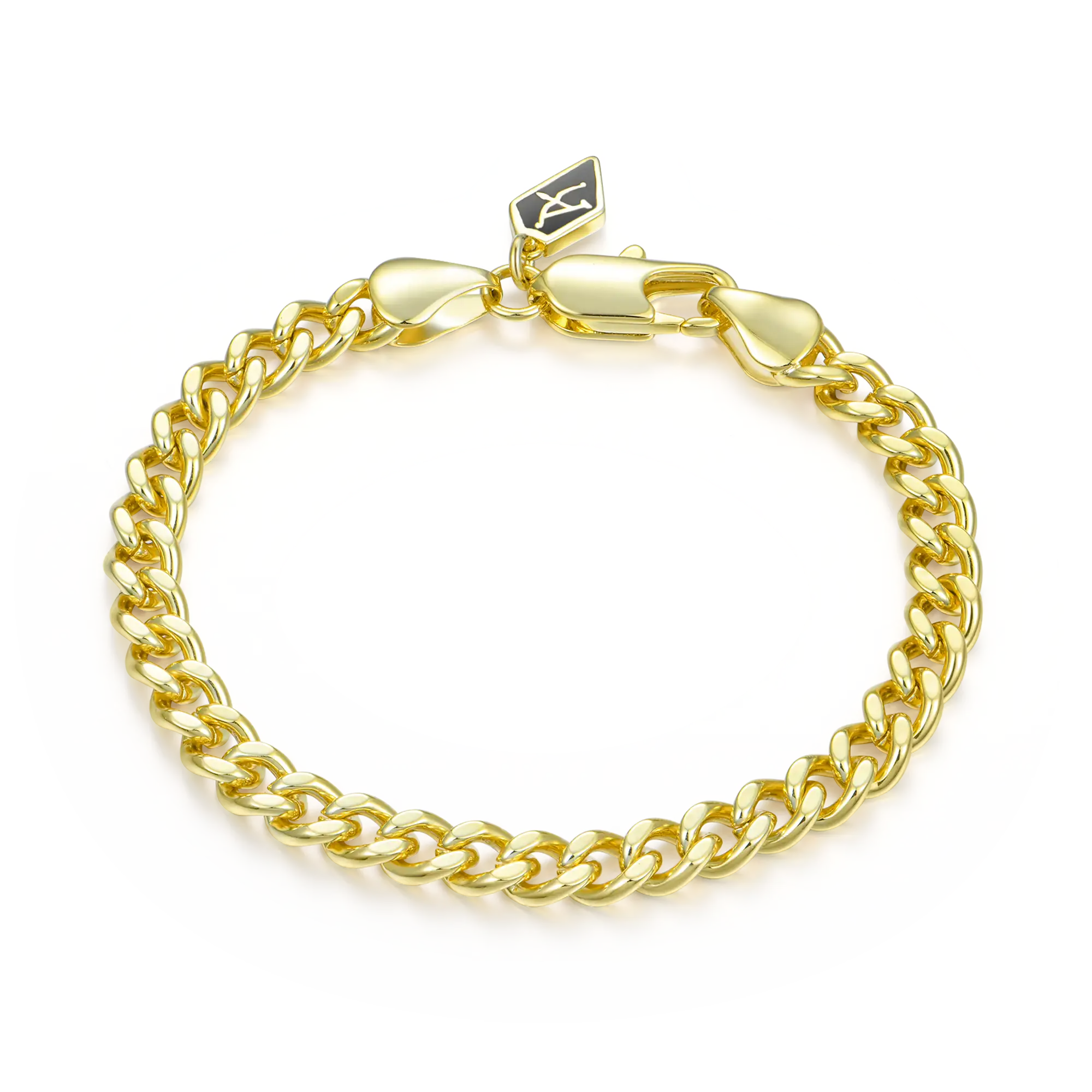 Miami Micro Cuban Curb Bracelet - Yellow Gold - Image 4
