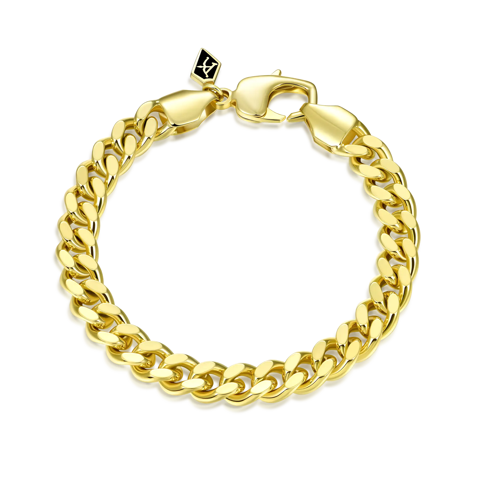 Miami Micro Cuban Curb Bracelet - Yellow Gold - Image 7