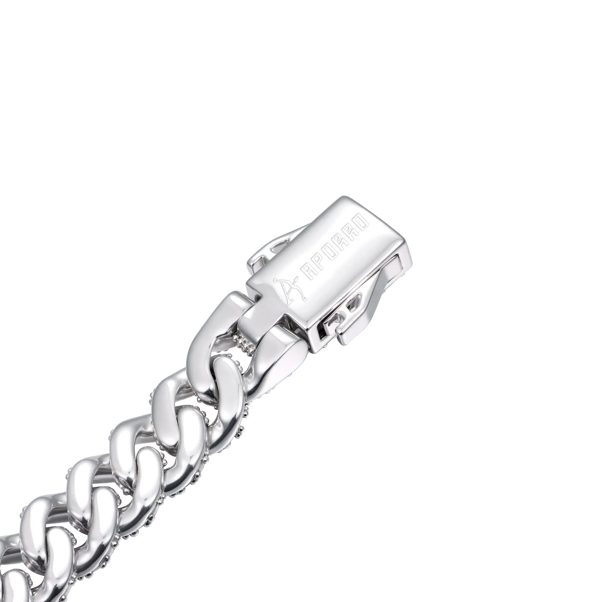 8mm Micro Round Cut Cuban Link Bracelet - Yellow Gold - Image 6