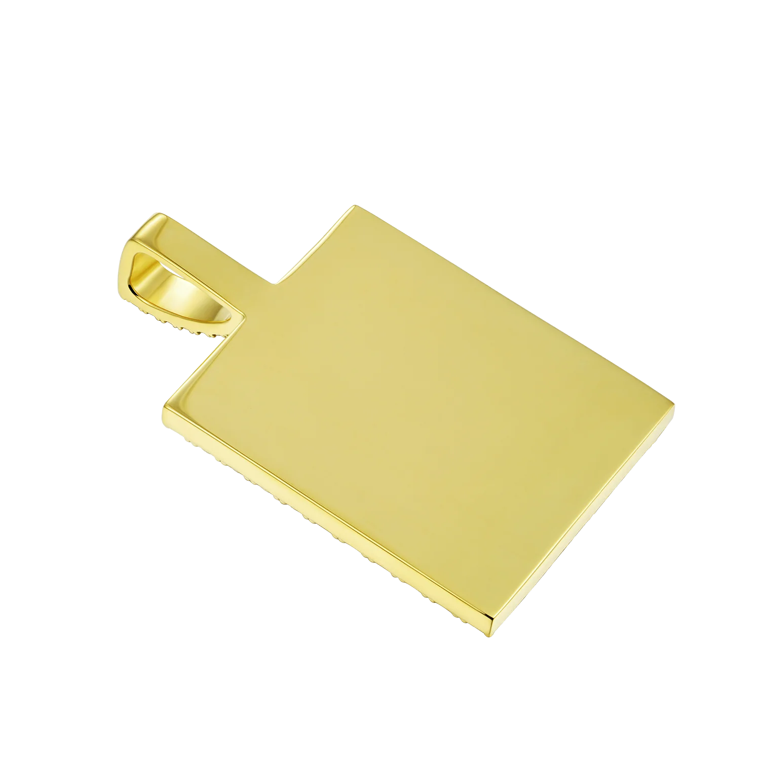 Iced Custom Rectangular Photo Pendant - Image 5