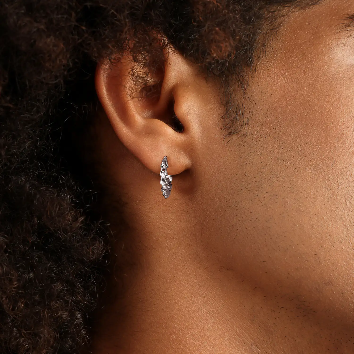 S925 Aporro A® Hoop Earrings-Pair - Image 2