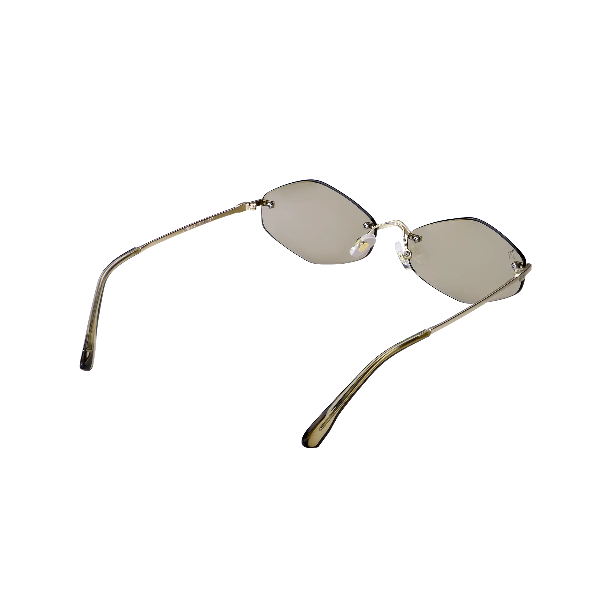 APORRO Olive Glint Sunglasses + Leather Case - Image 5