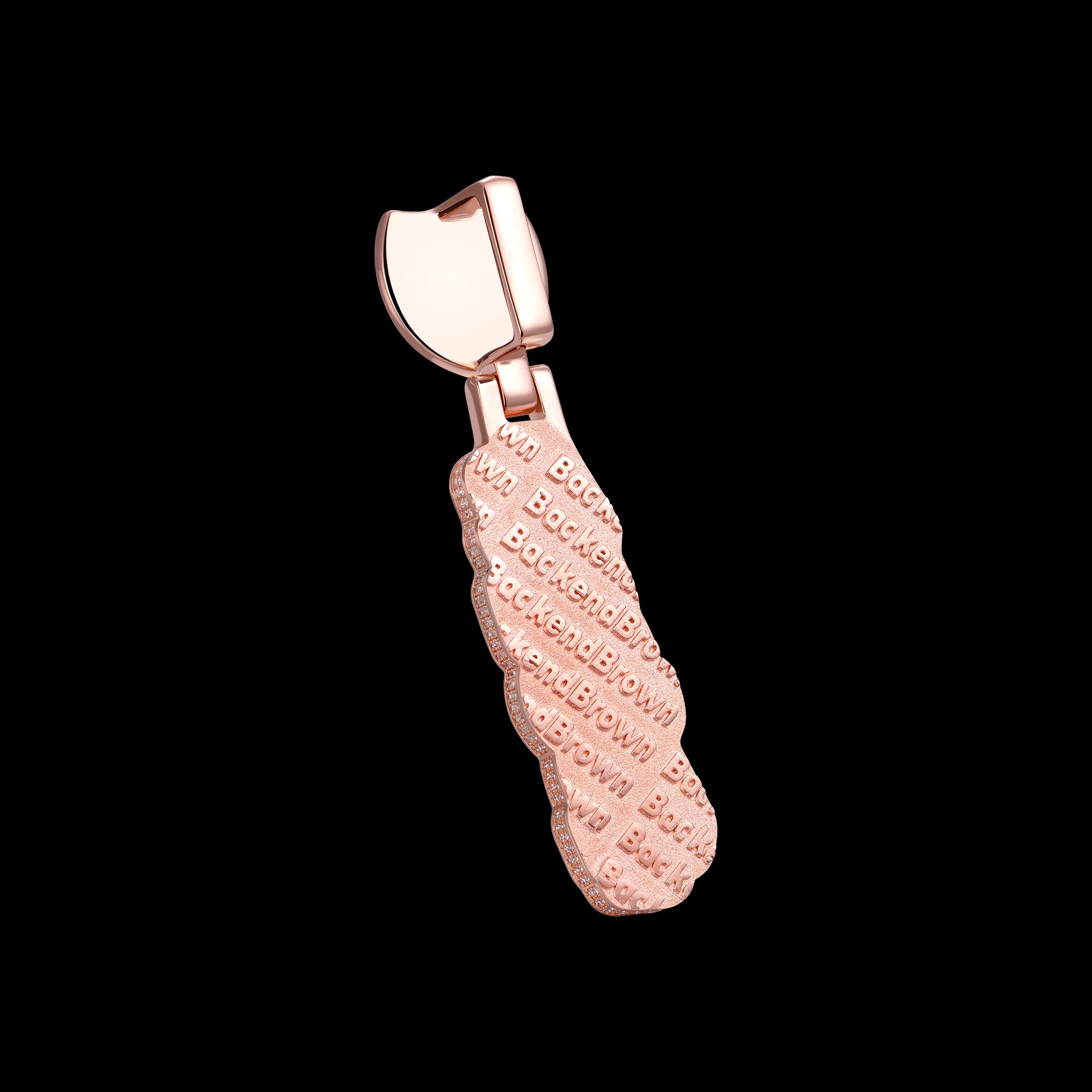 APORRO Premium Custom 3D Triple-layered Vertial Style Iced Numbers Pendant - Image 3