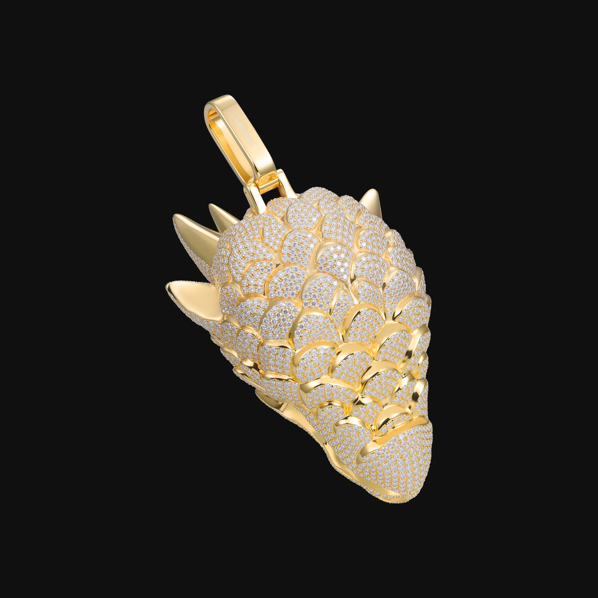 APORRO Premium Custom Buss down 3D Dragon Head Pendant - Image 4