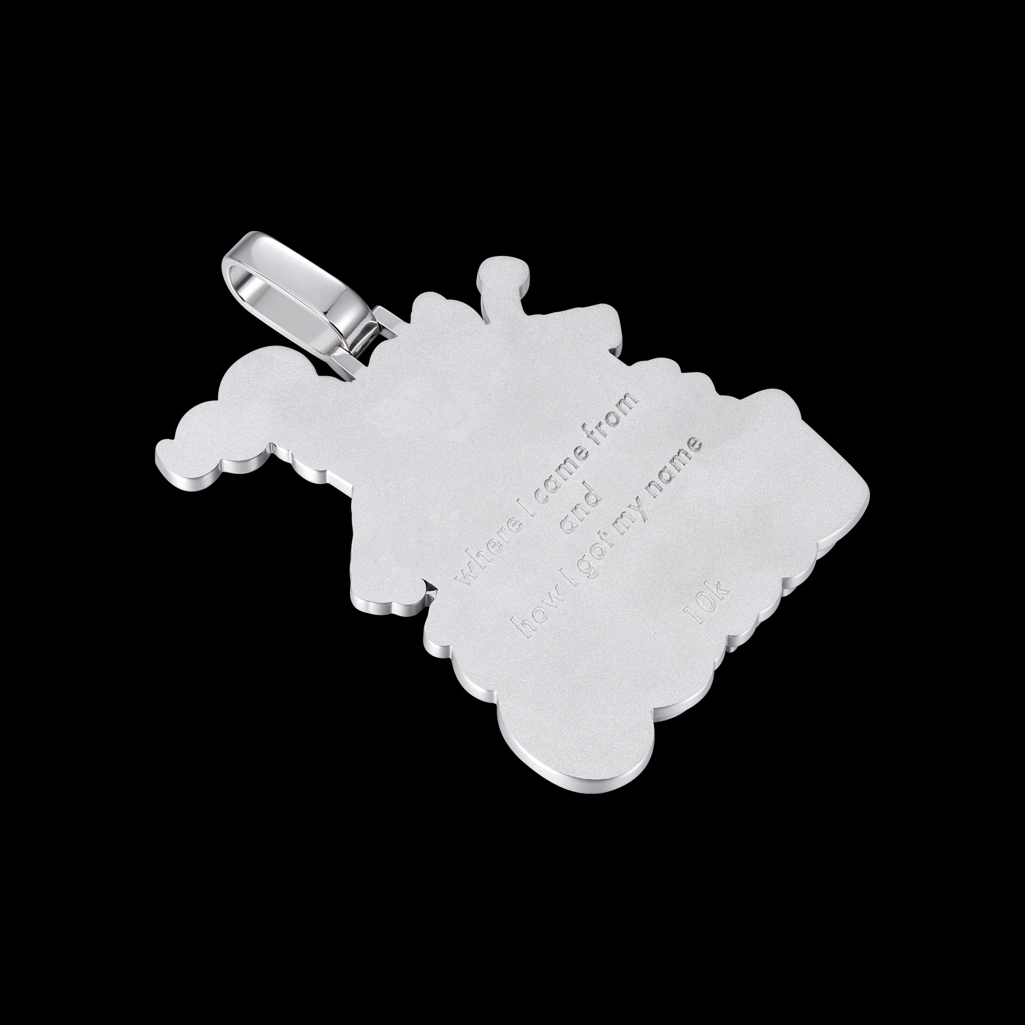 APORRO Premium Custom Fully Iced Pendant With Baguette Stones - Image 3