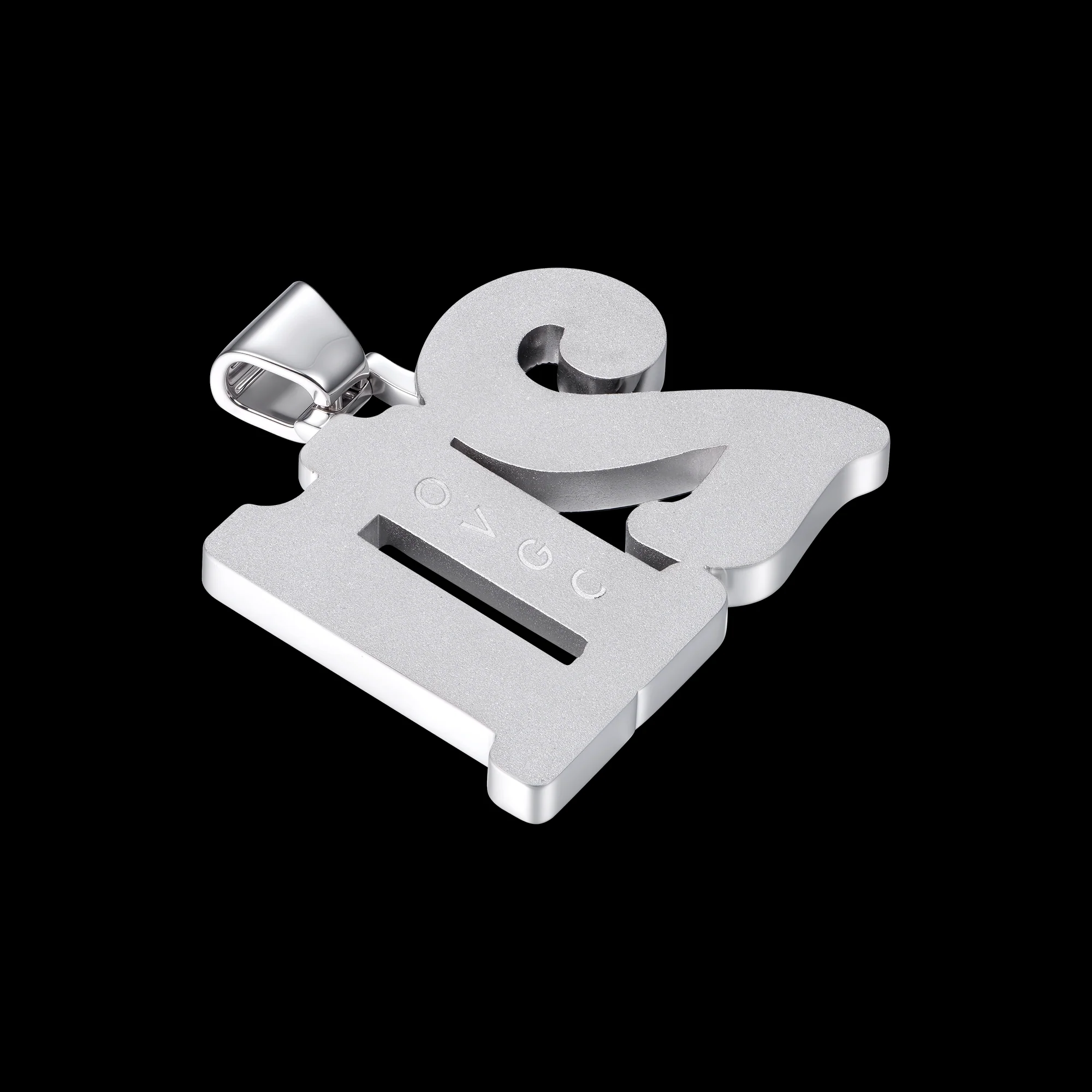 APORRO Premium Custom Iced Baguette Numbers Pendant - Image 3