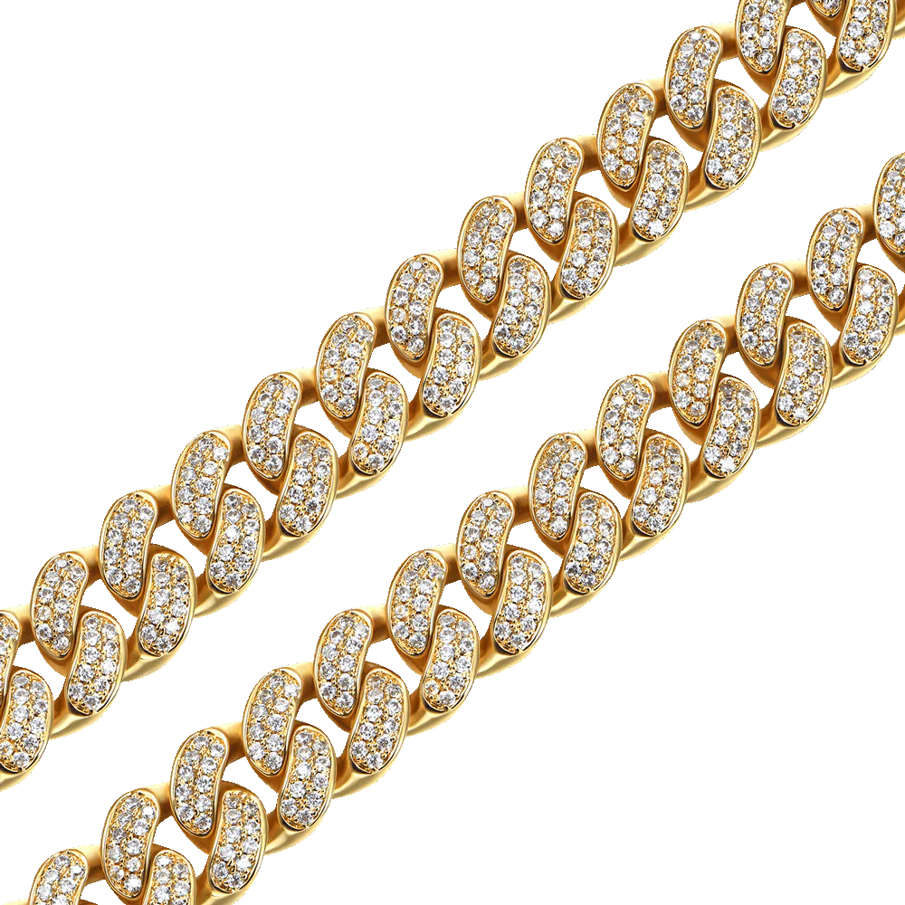 APORRO X COOGI 12mm 18K Gold “BASIC” Cuban Chain - Image 6