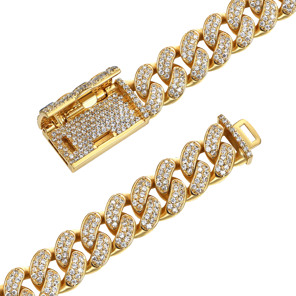 APORRO X COOGI 12mm 18K Gold “BASIC” Cuban Chain - Image 8