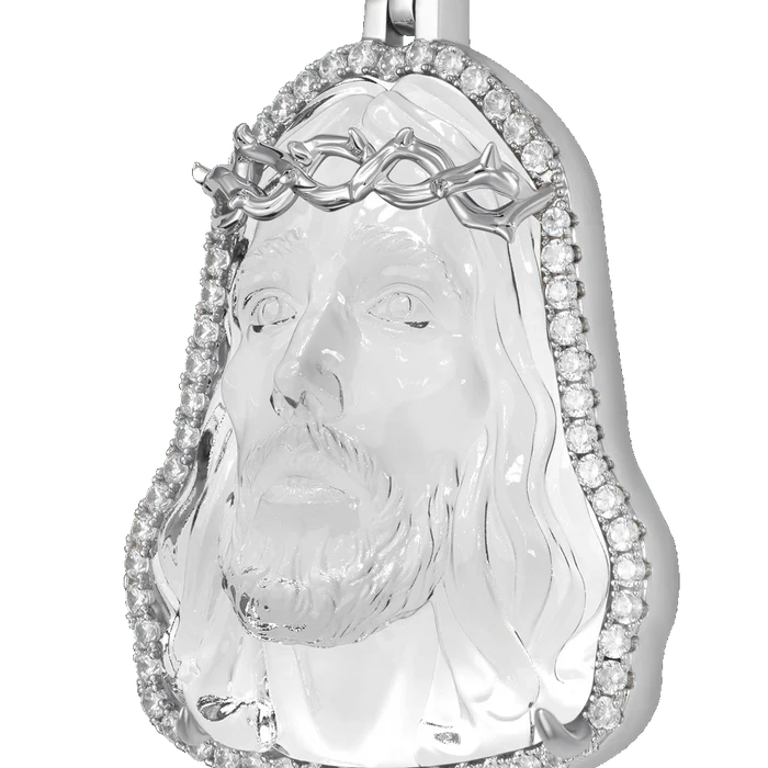 Arcenciel Gospel Jesus Transparent White Pendant - Image 3
