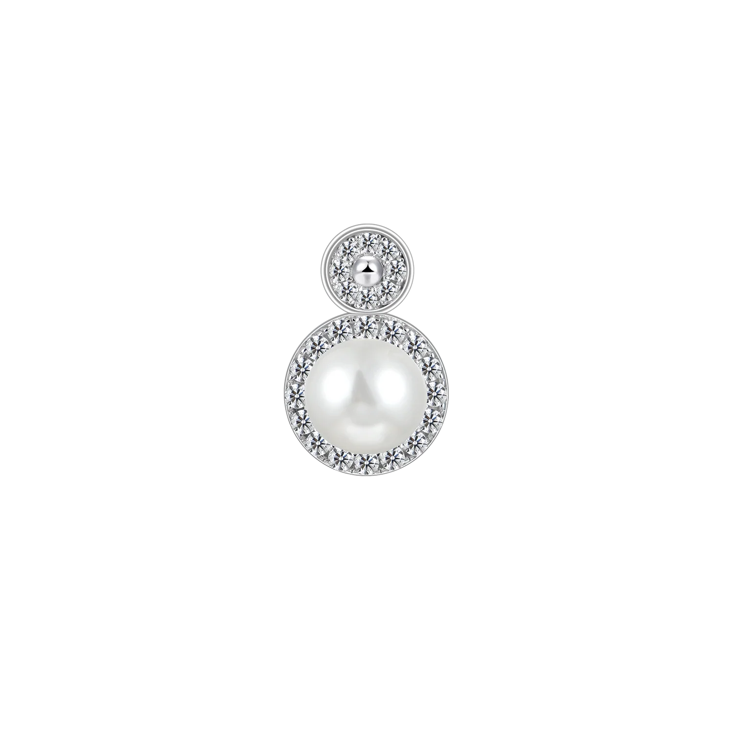 S925 Knight Barbed Wire Pearl Hoop Earring - Image 5