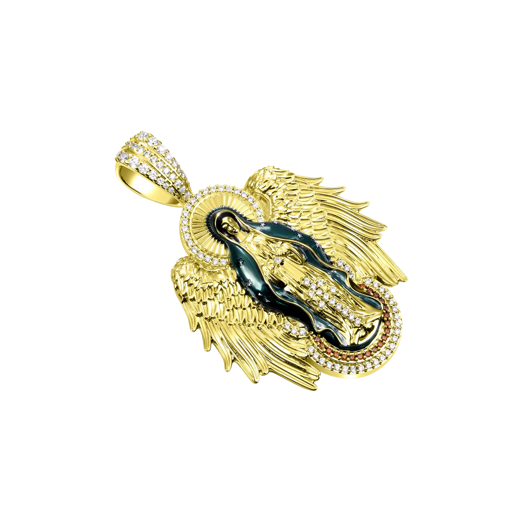 Blessed Mary Halo Winged Pendant - Image 4