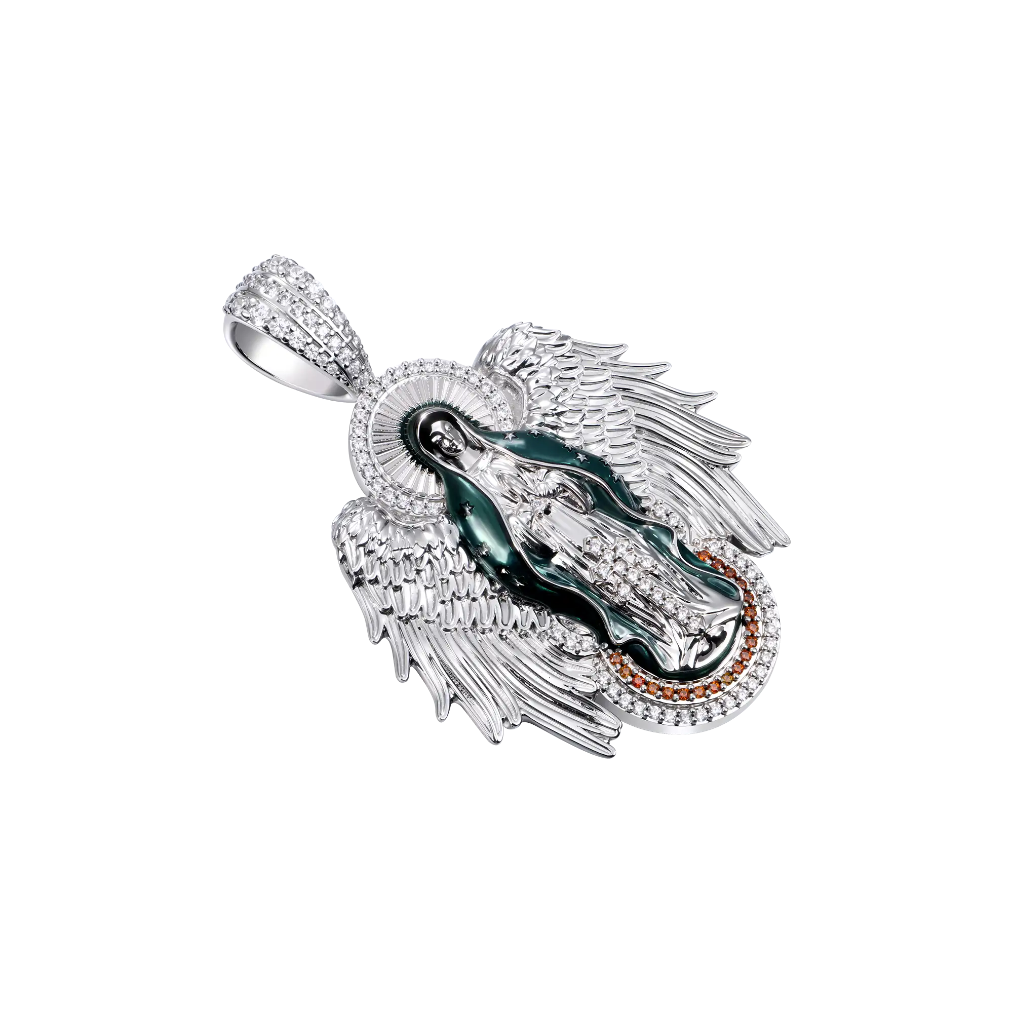 Blessed Mary Halo Winged Pendant - Image 8