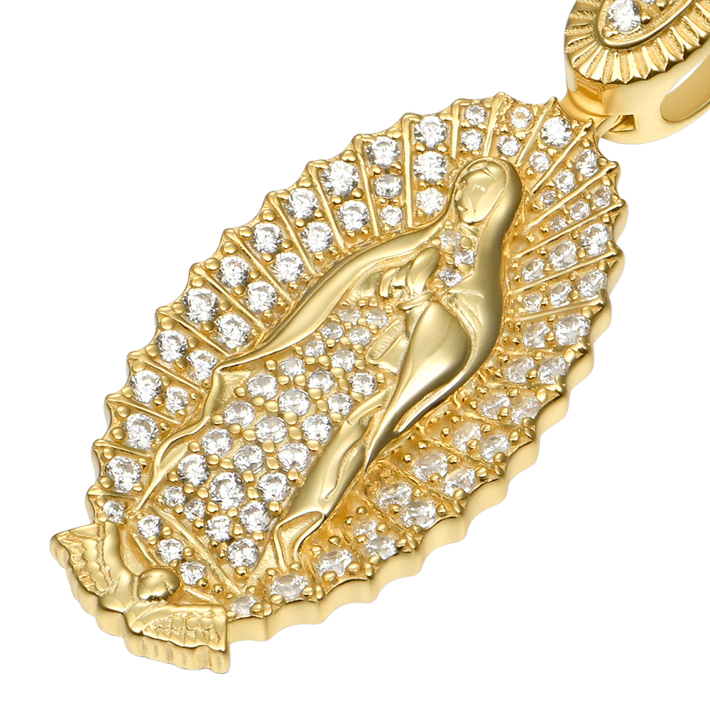 Sterling Silver Blessed Virgin Mary Pendant - Image 3