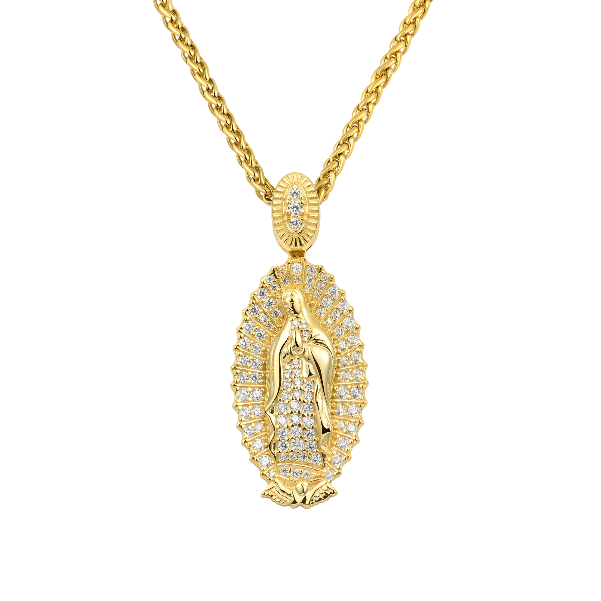 Sterling Silver Blessed Virgin Mary Pendant - Image 6
