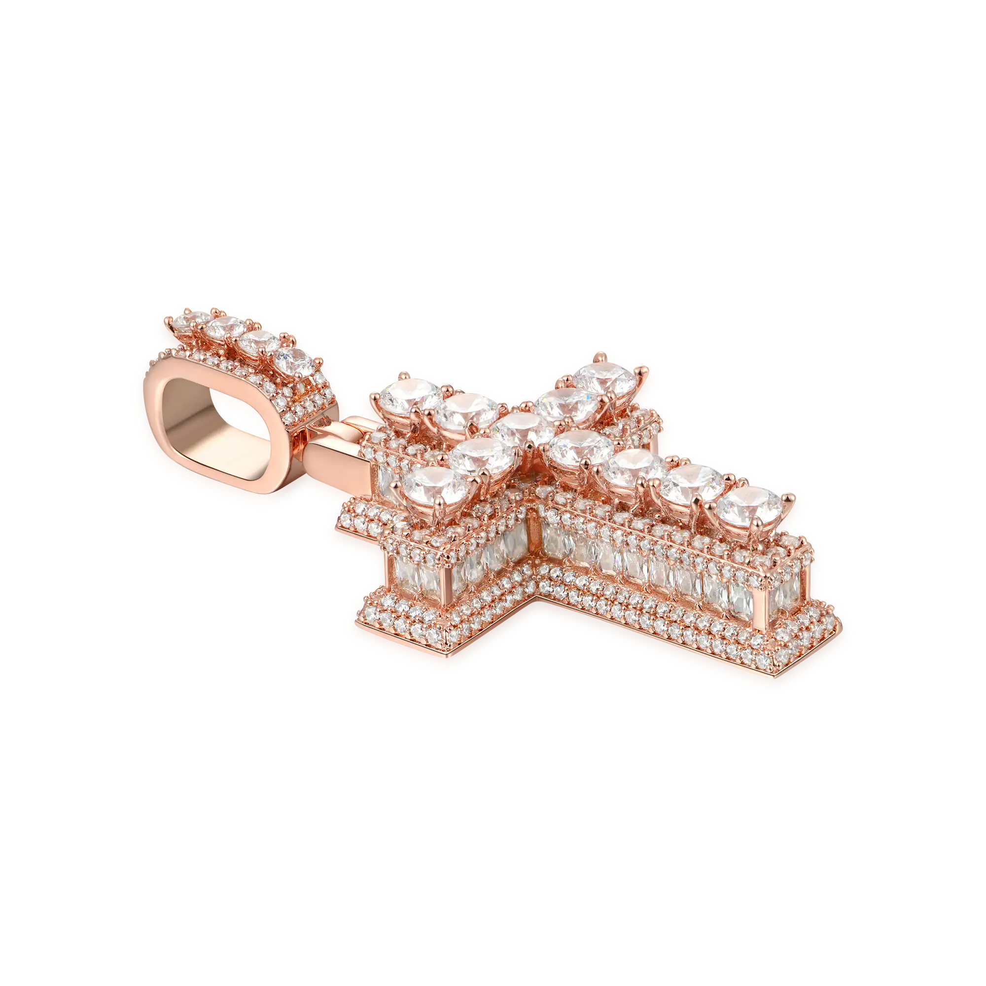 Brilliance Layered Cross Pendant - Image 4
