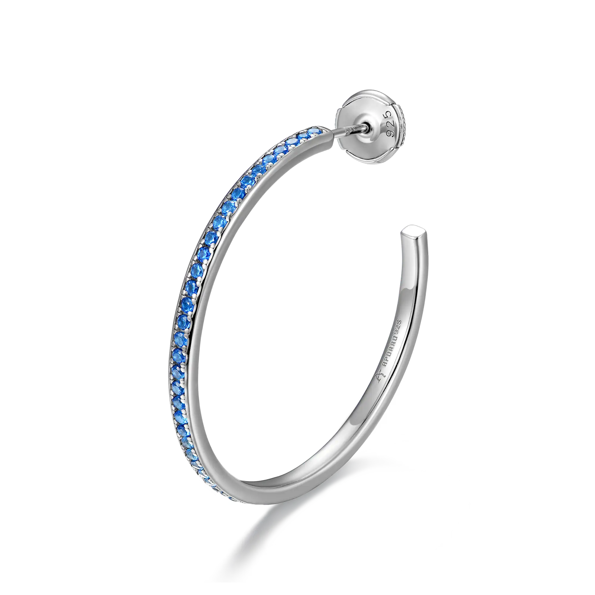 Color Gradient One Row Hoop Earring - Single
