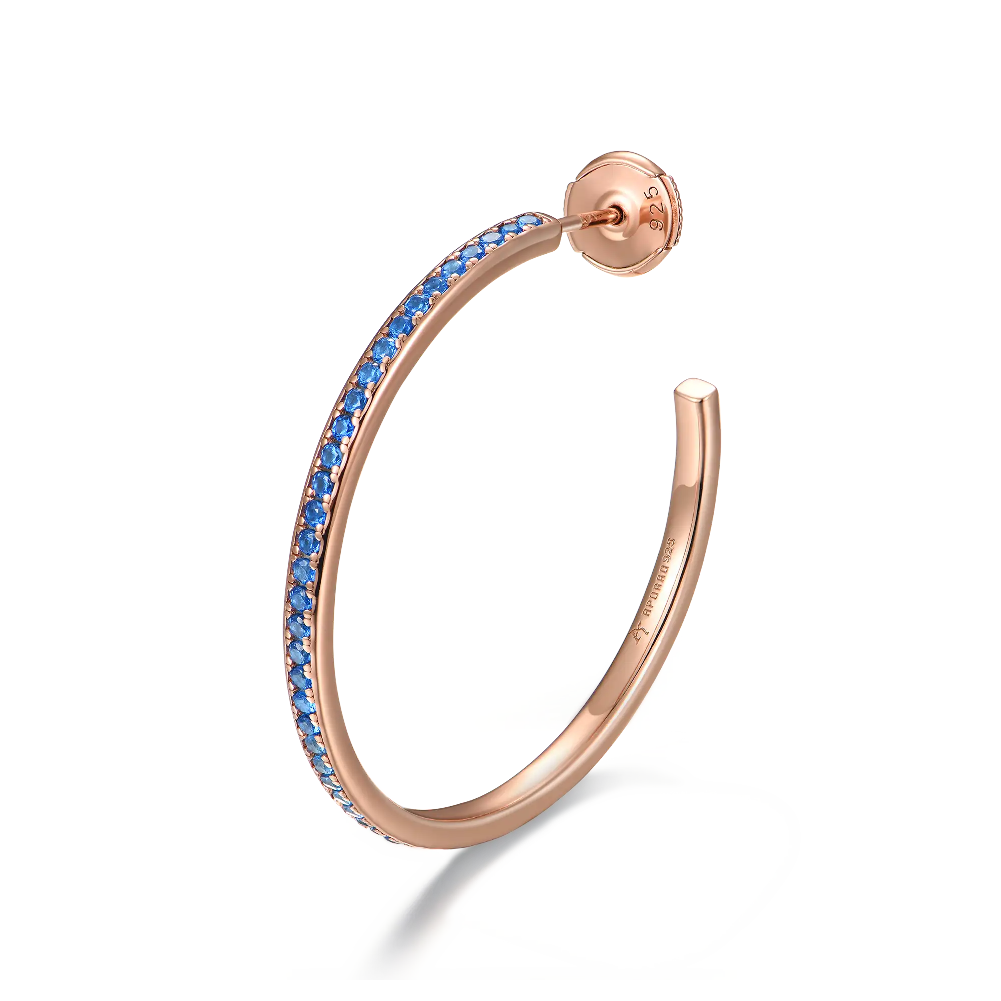 Color Gradient One Row Hoop Earring - Single - Image 5