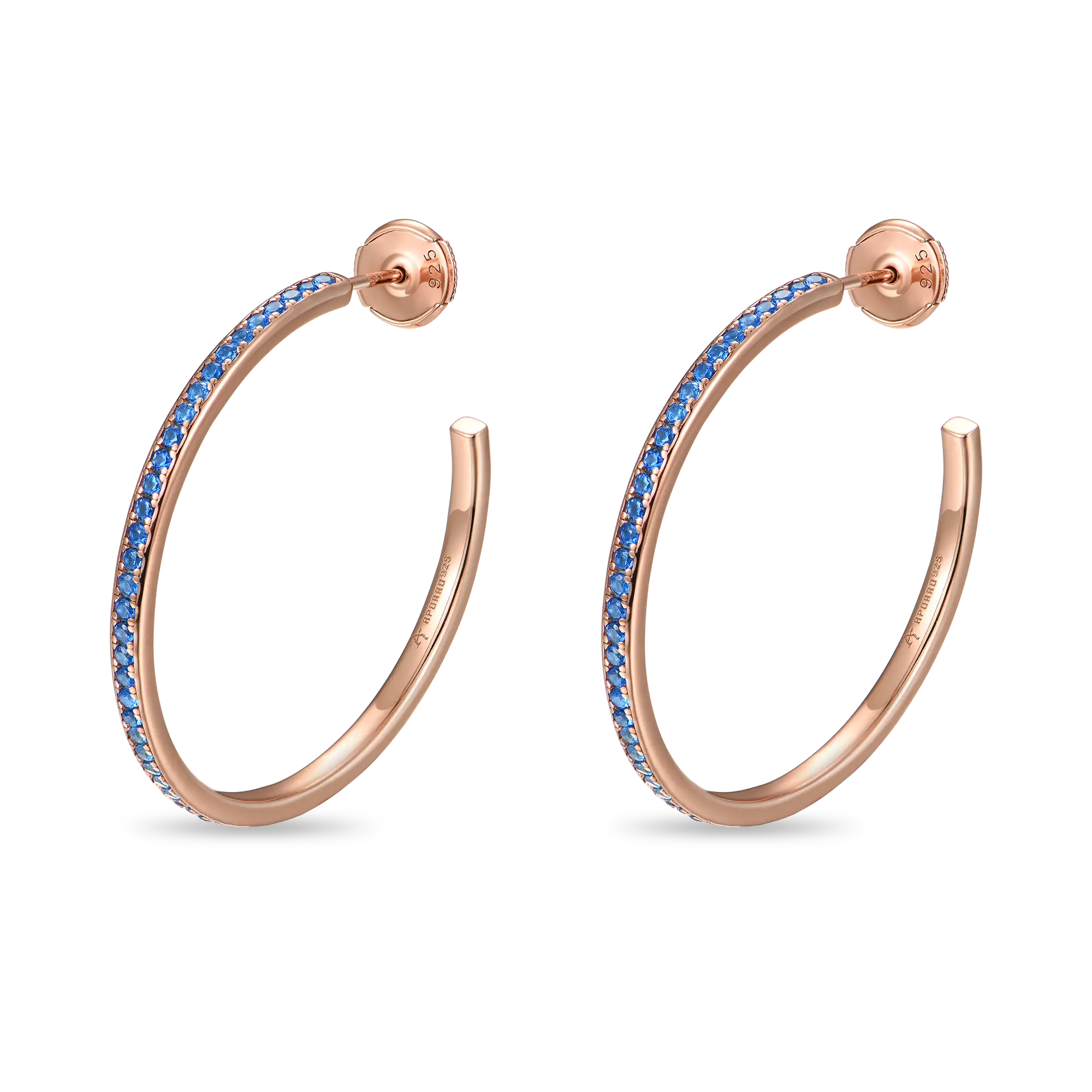 Color Gradient One Row Hoop Earring - Single - Image 7