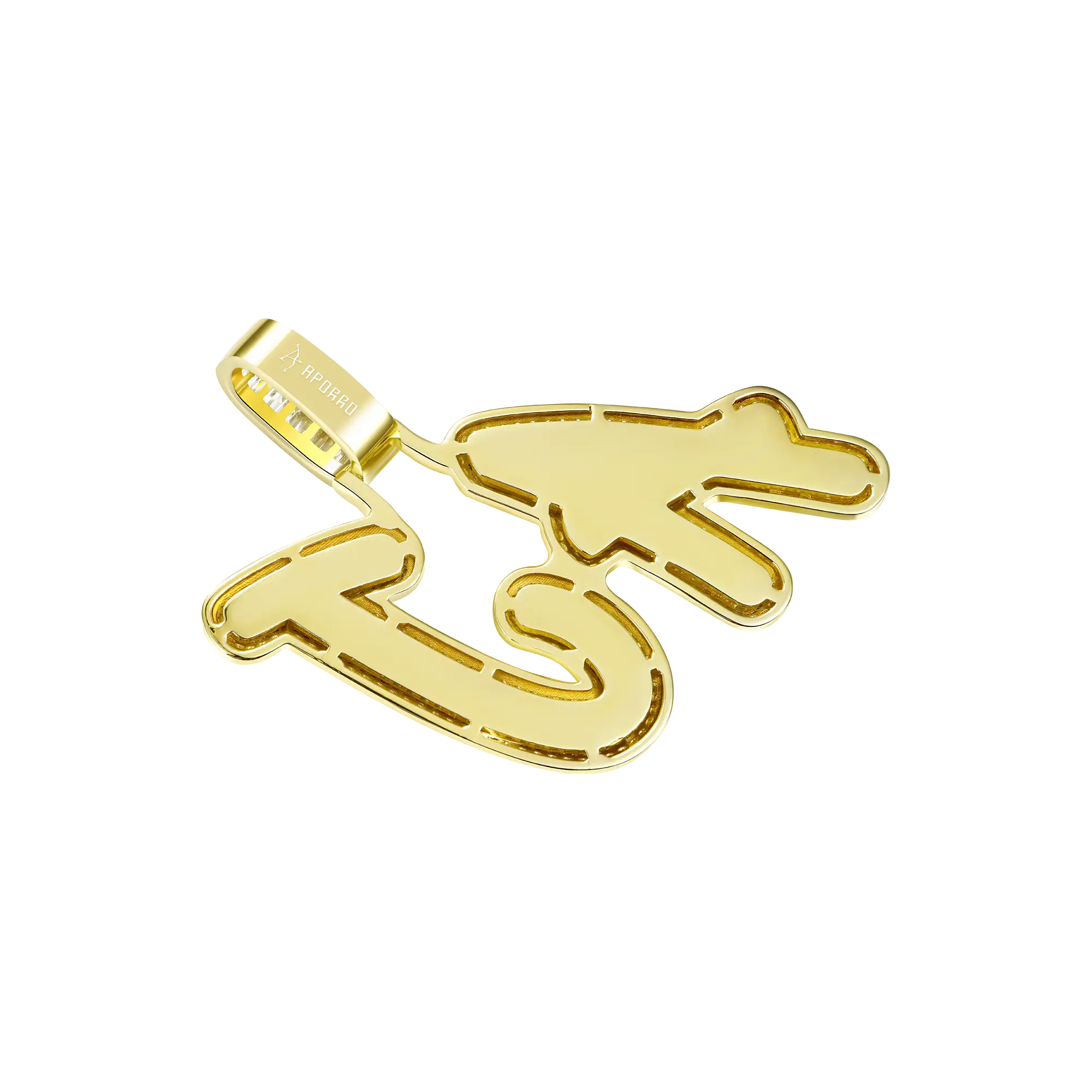 Custom Iced Out Multi-layer Baguette Font Pendant - Image 17