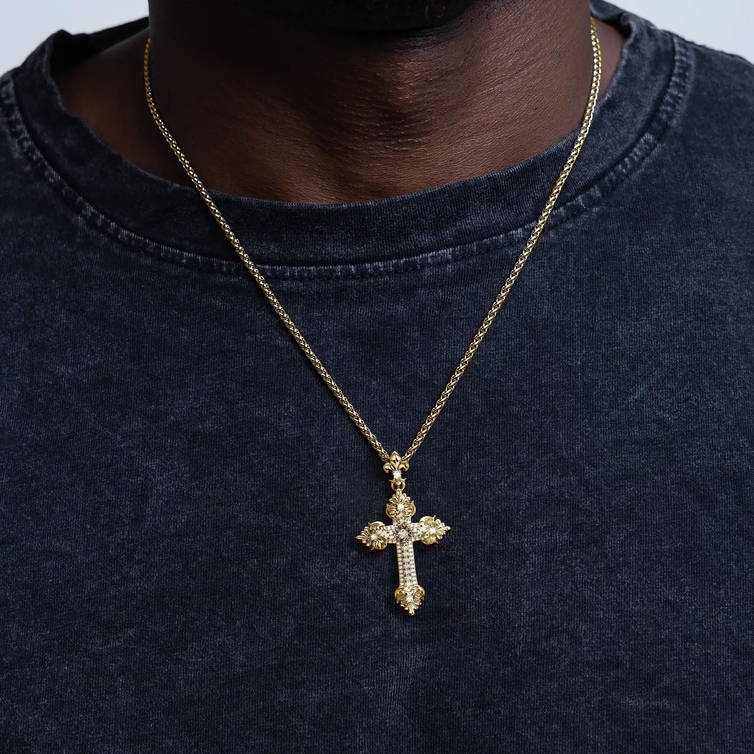 Corinthian Order Style Cross Pendant - Image 2