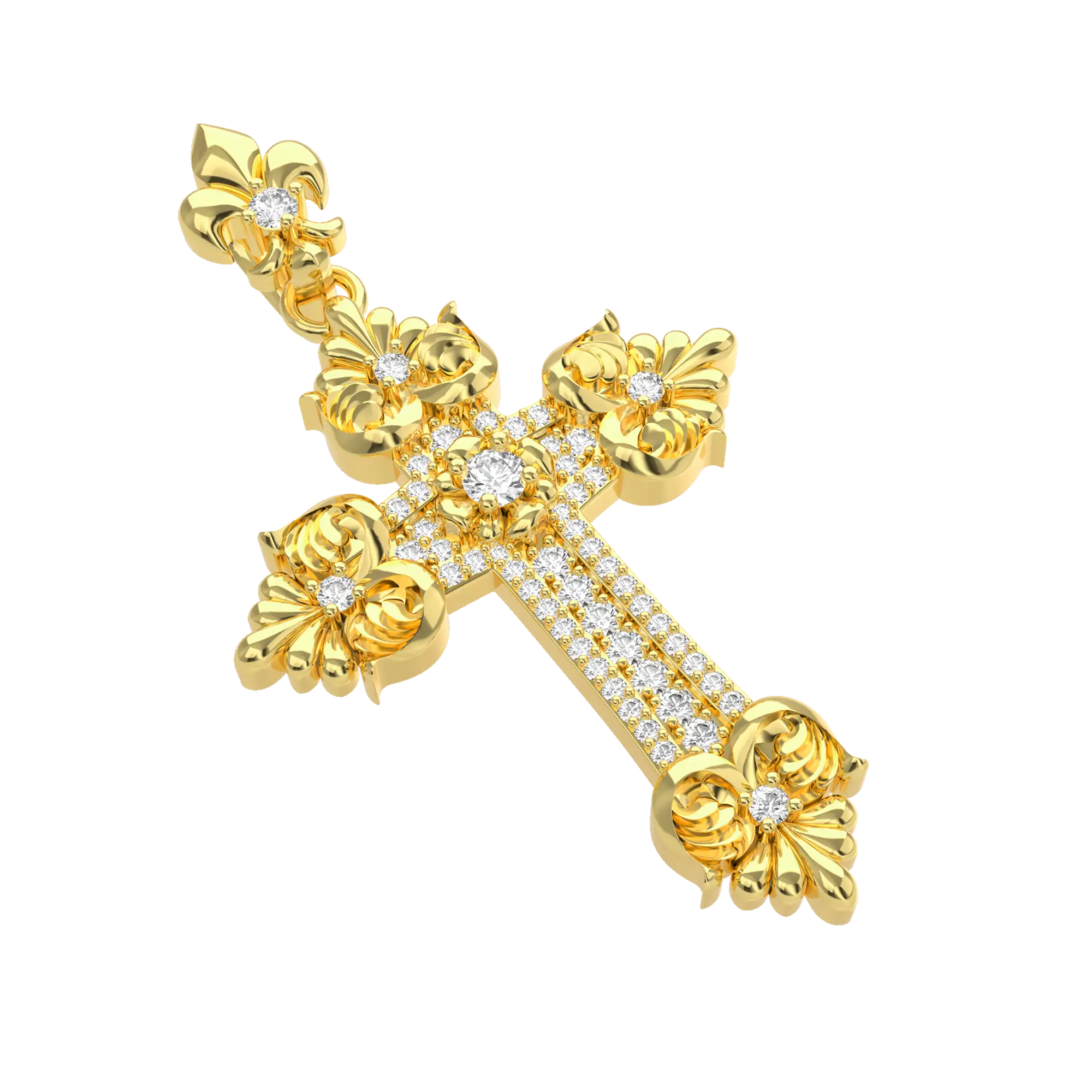 Corinthian Order Style Cross Pendant - Image 4