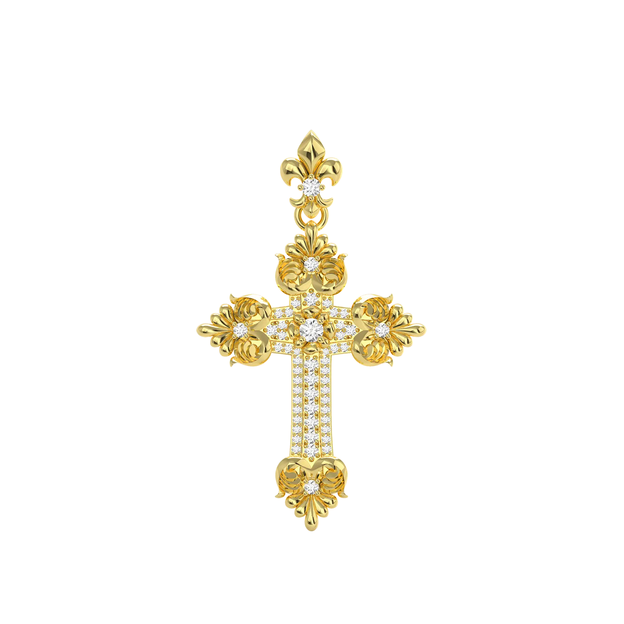 Corinthian Order Style Cross Pendant - Image 5