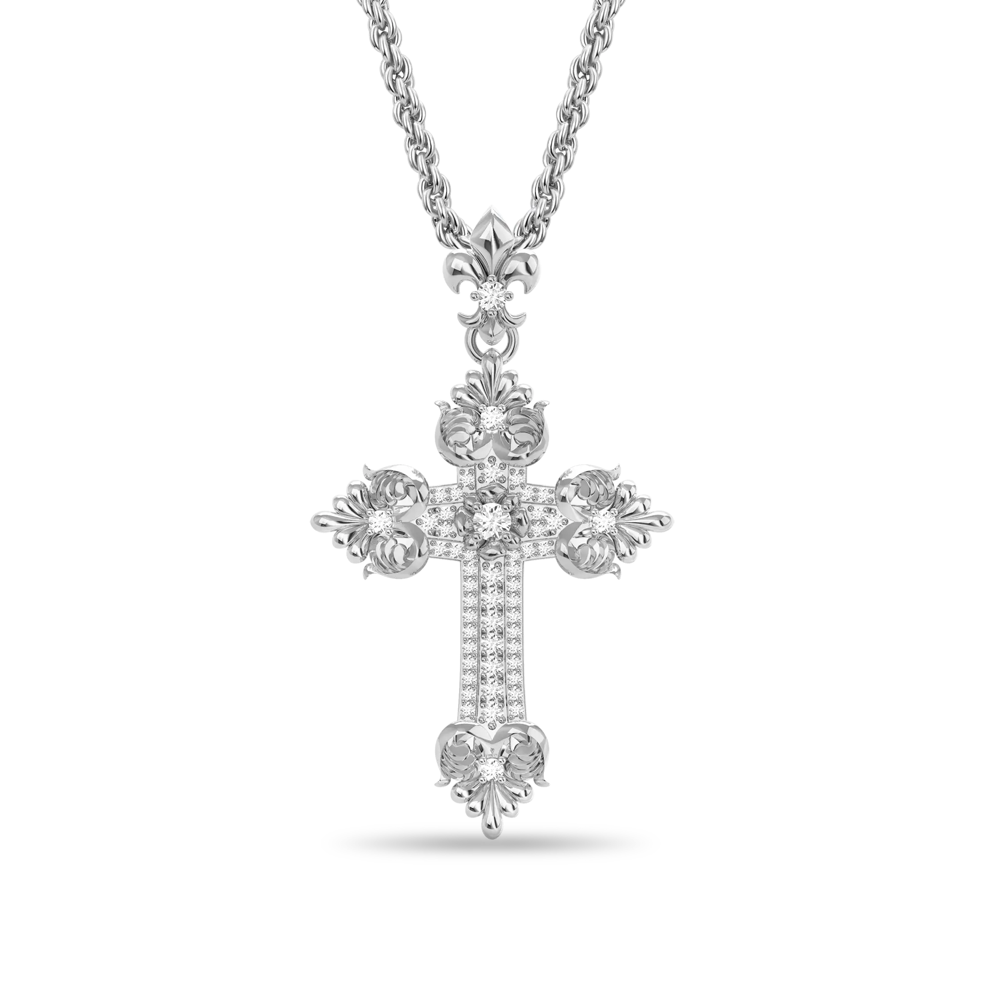 Corinthian Order Style Cross Pendant - Image 7