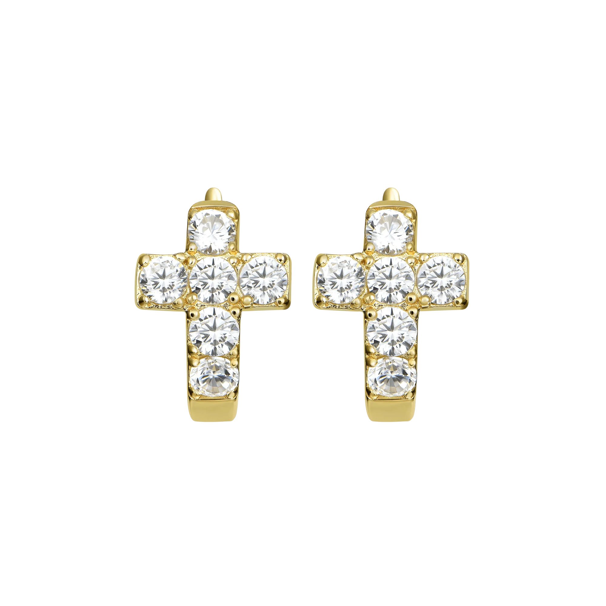 Single Cross Hoop Earring - Image 12