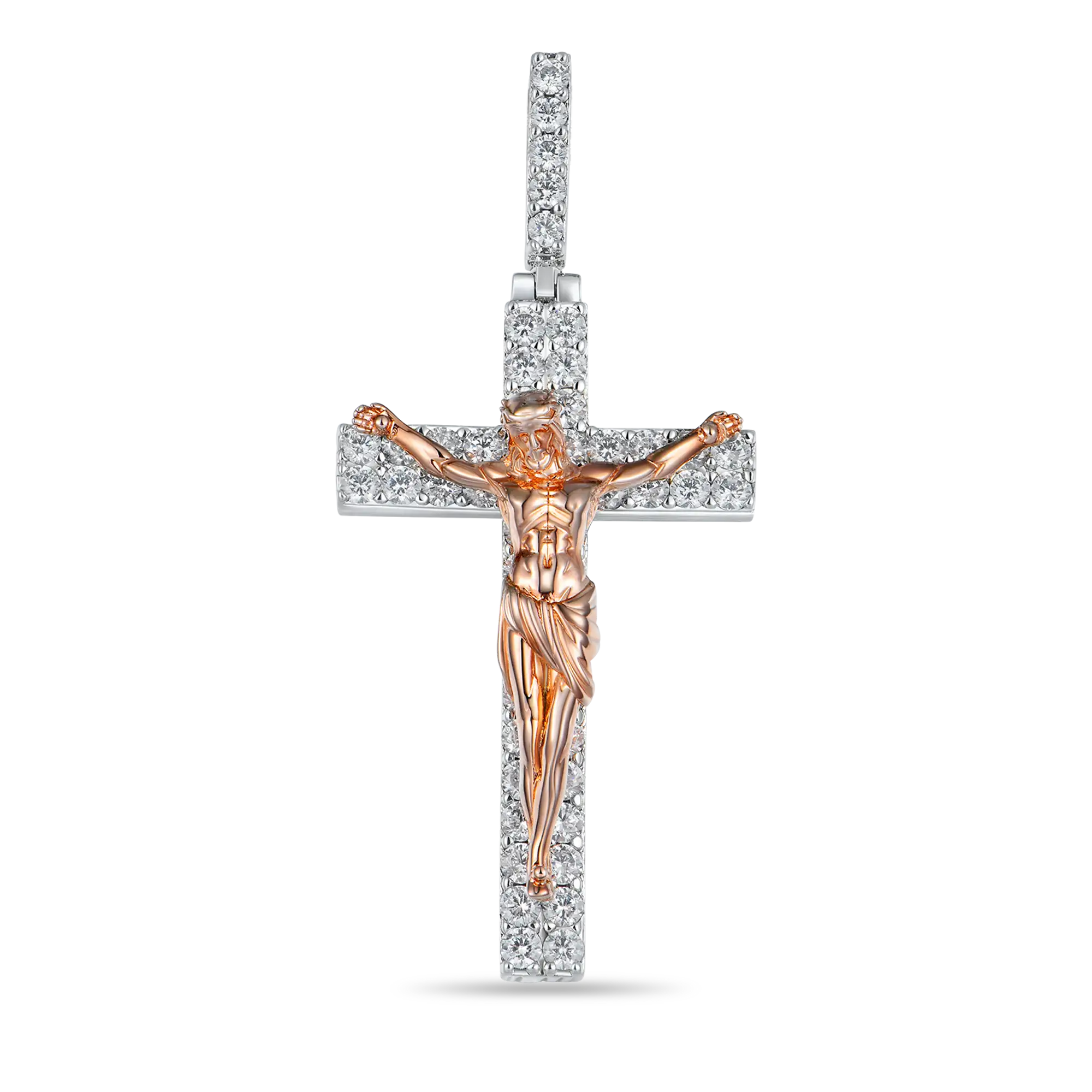 Moissanite Crucifixion of Jesus Pendant - Image 5
