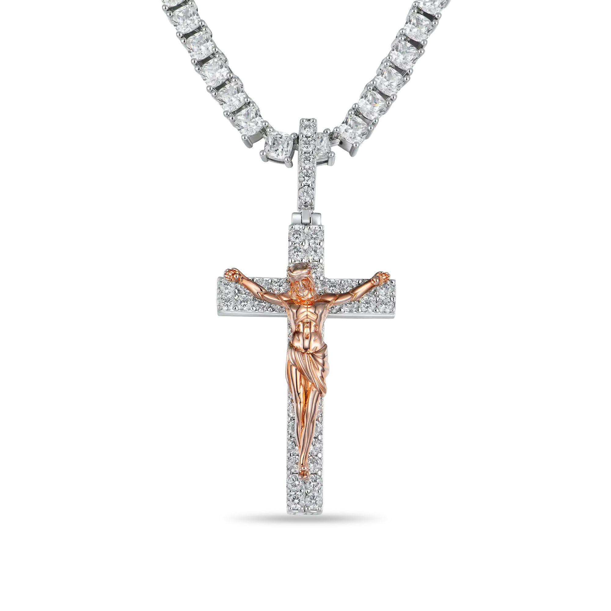 Moissanite Crucifixion of Jesus Pendant - Image 7