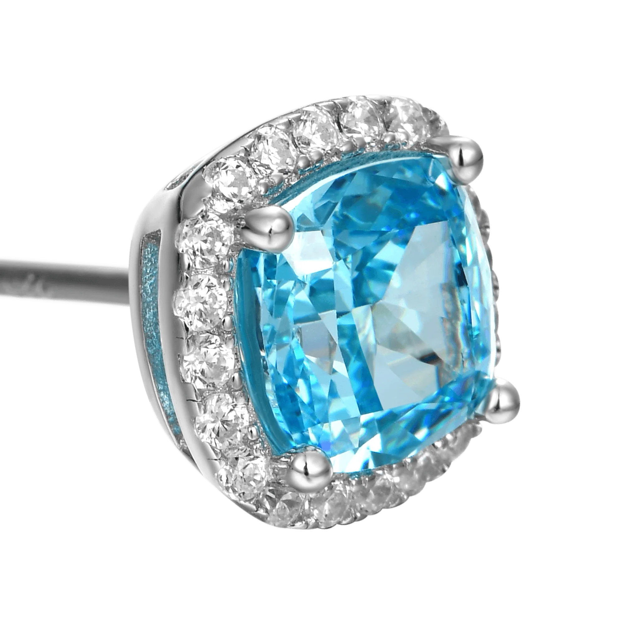 S925 Crushed Ice Stud Earring - Image 4